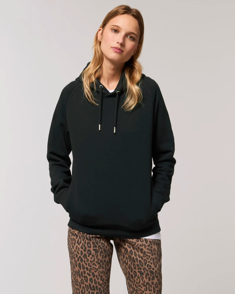 dna merch Kapuzenpullover Unisex Schwarz Biobaumwolle Taschen