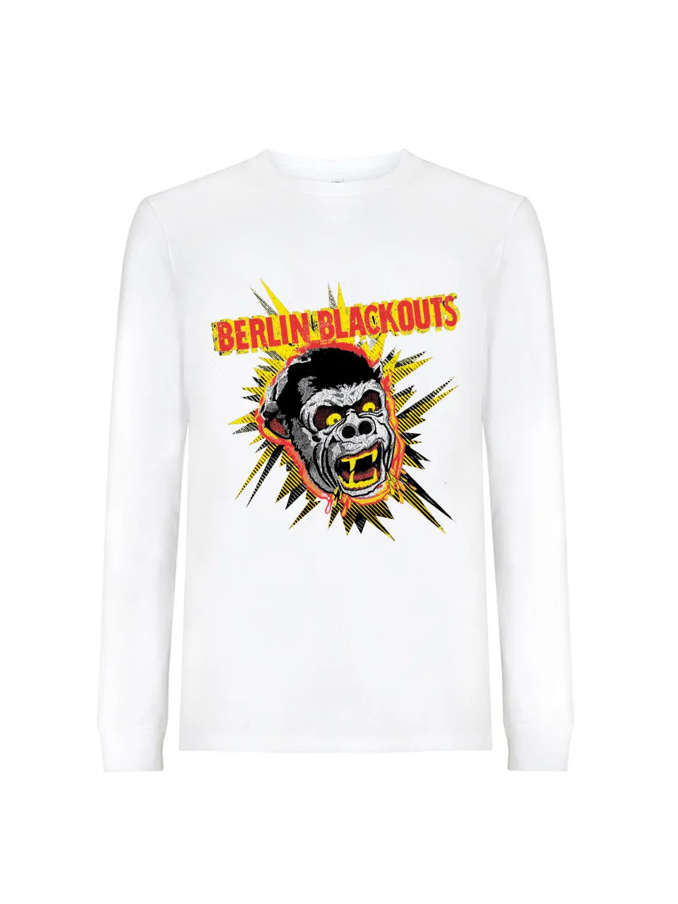 dna merch Berlin Blackouts Mad Gorilla Langarmshirt Schwarz Print