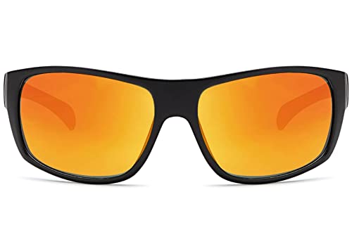 BEZLIT Sport Sonnenbrille rot UV400 matt-schwarz