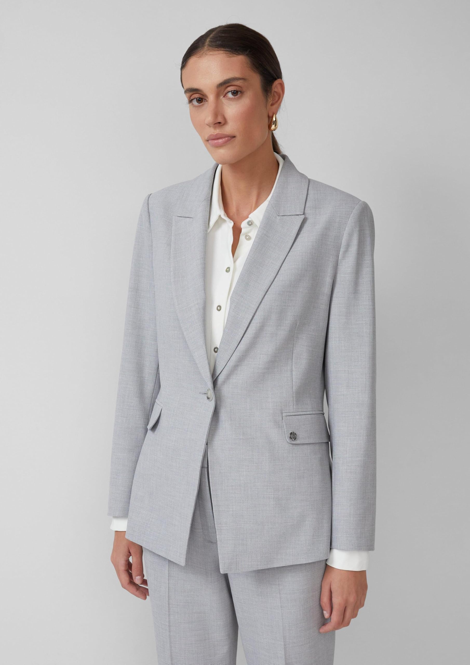 s.Oliver Taillierter Viskosemix-Blazer Struktur Gr. 40