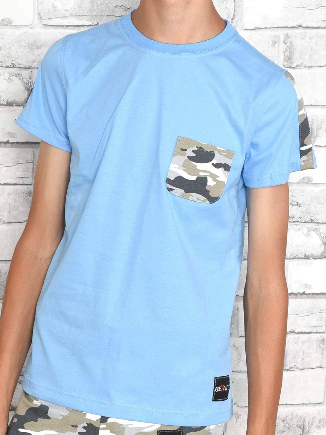 BEZLIT Jungen T-Shirt Brusttasche Camouflage Baumwolle