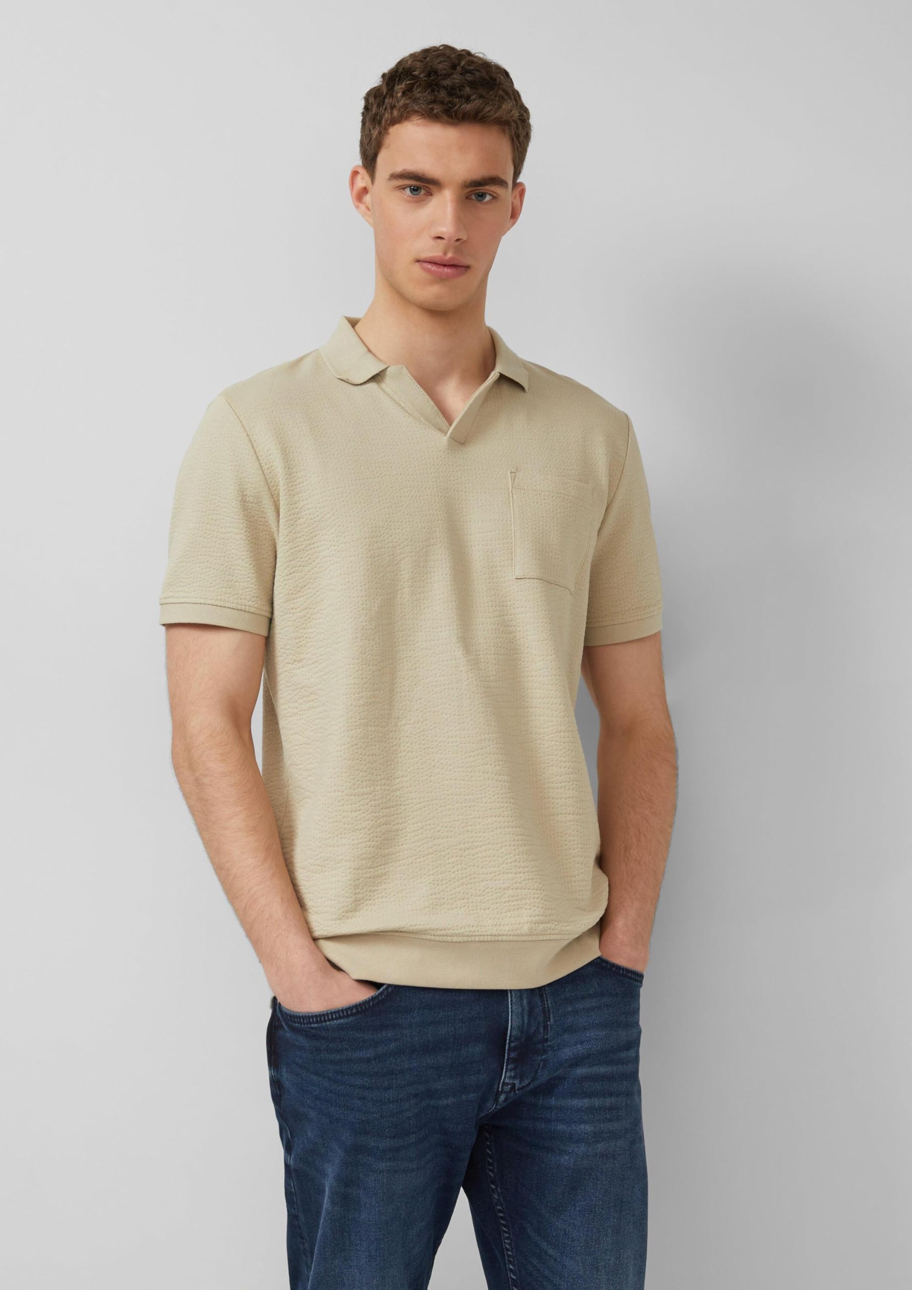 s.Oliver Junior 2175893 Poloshirt S Beige Baumwolle