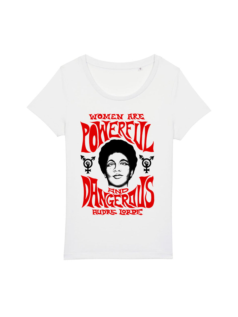 dna merch Lorde T-Shirt Powerful Damen weiß