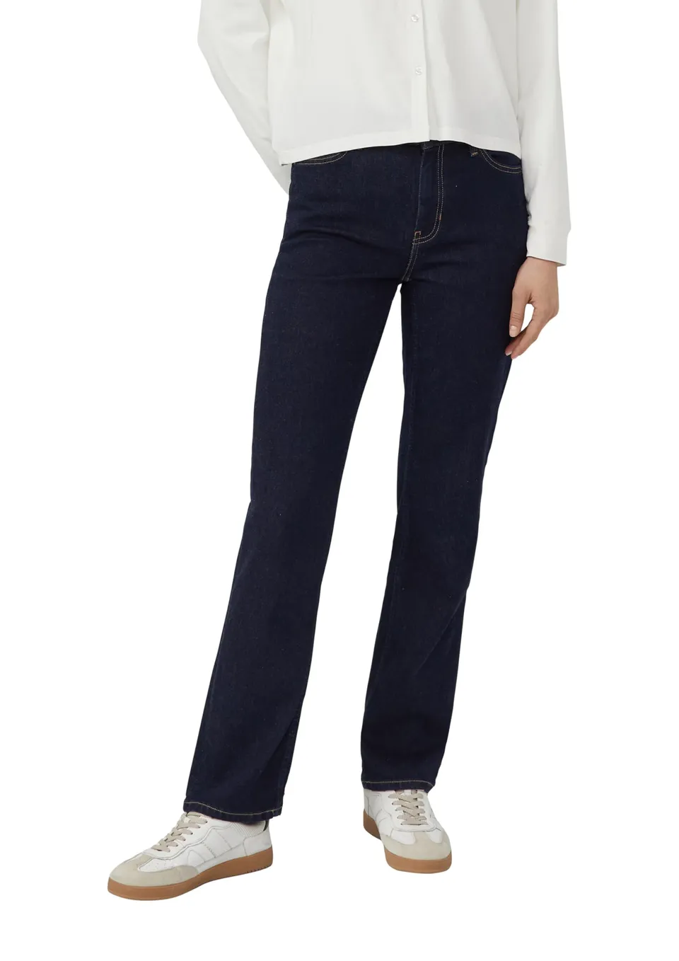 s.Oliver Karolin Jeans Straight Fit Mid Rise dunkelblau