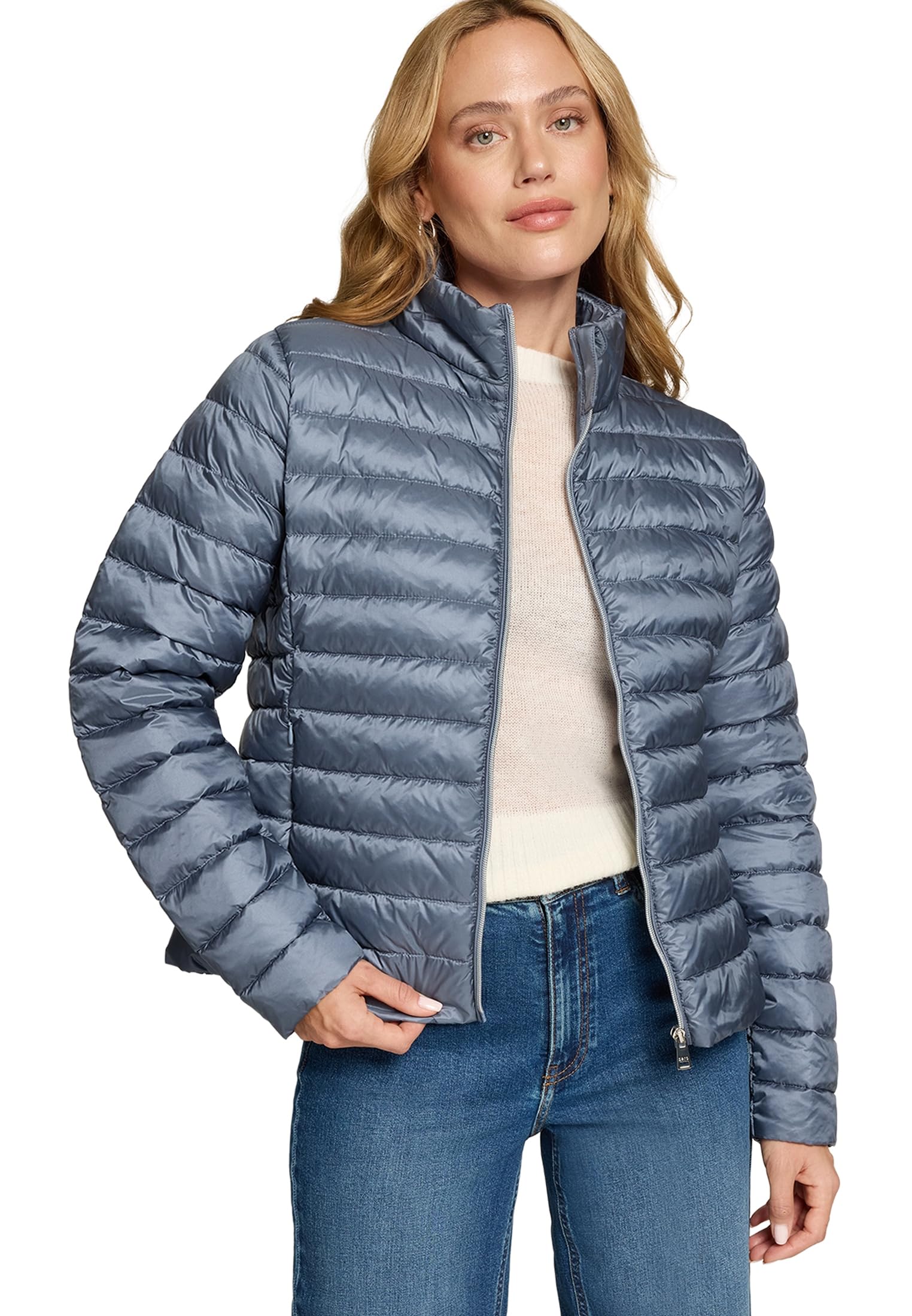 zero Steppjacke mit Stehkragen Damen Flint Stone Gr. 40 leicht