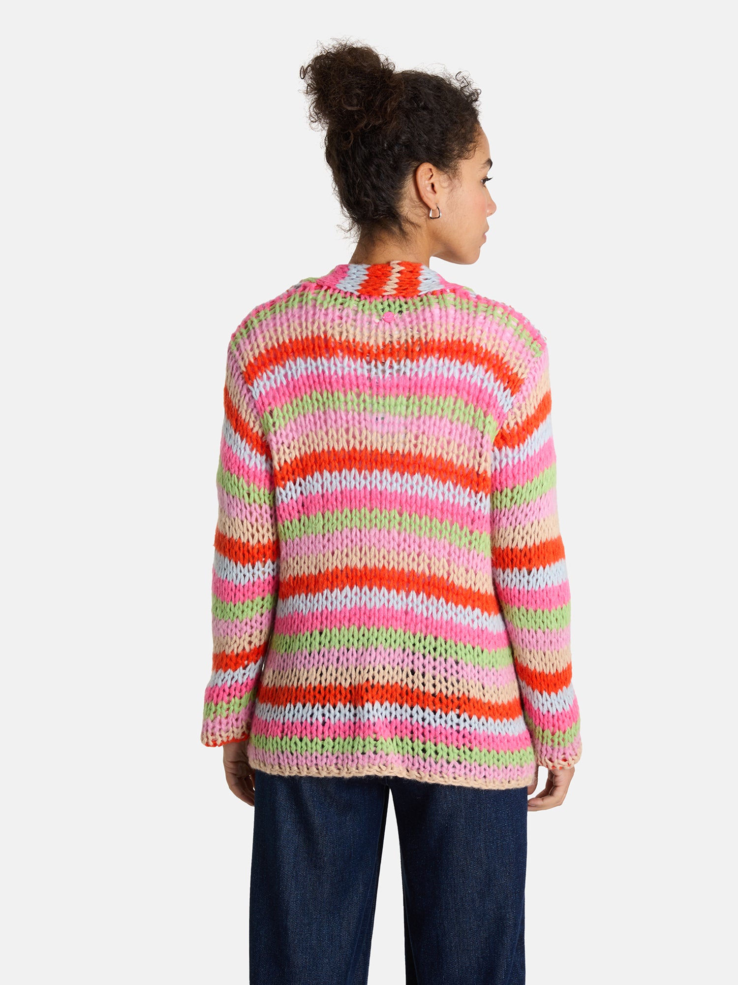Lieblingsstück KatalinaL Strickjacke navy gestreift Wolle