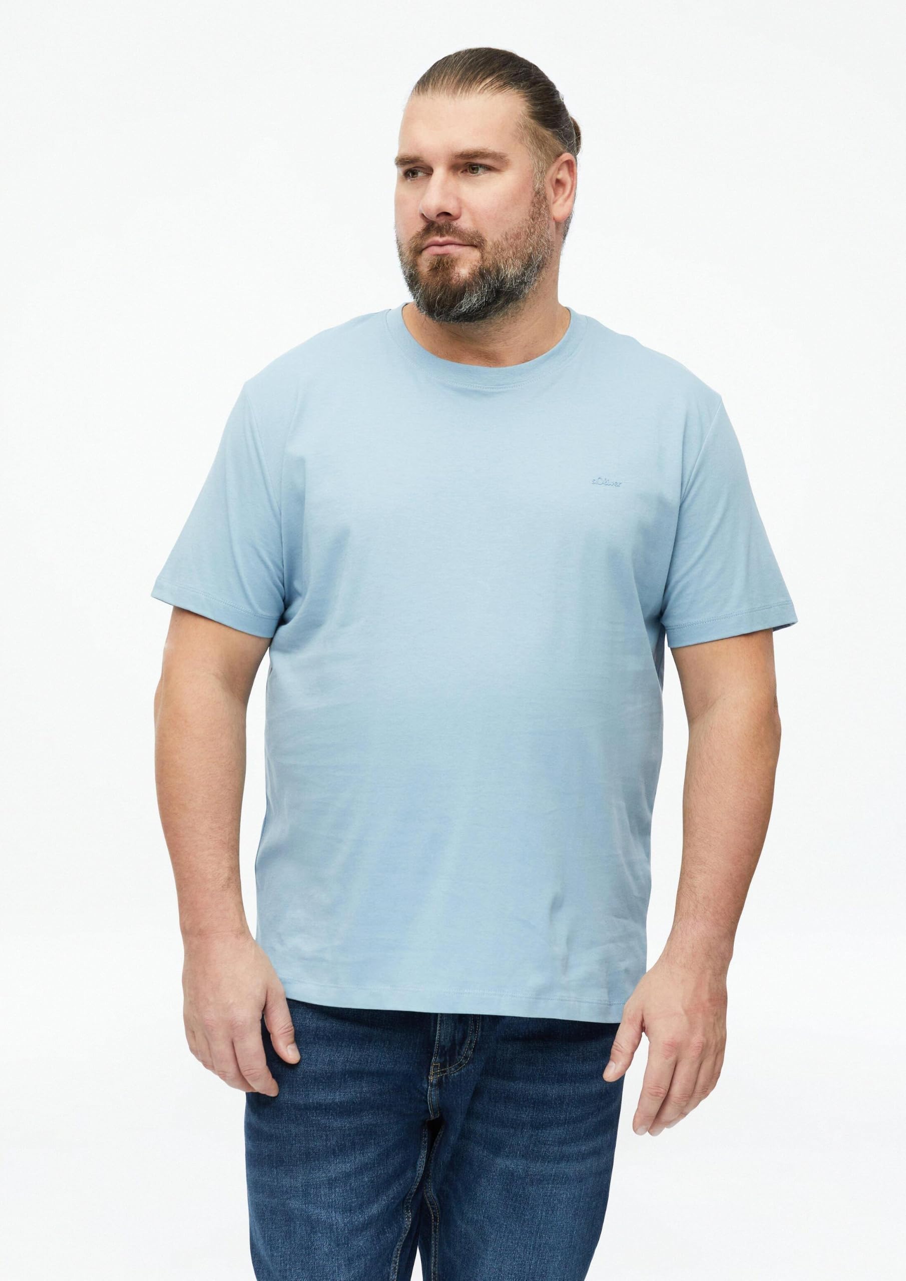 s.Oliver Junior T-Shirt mit Logo blau 3XL