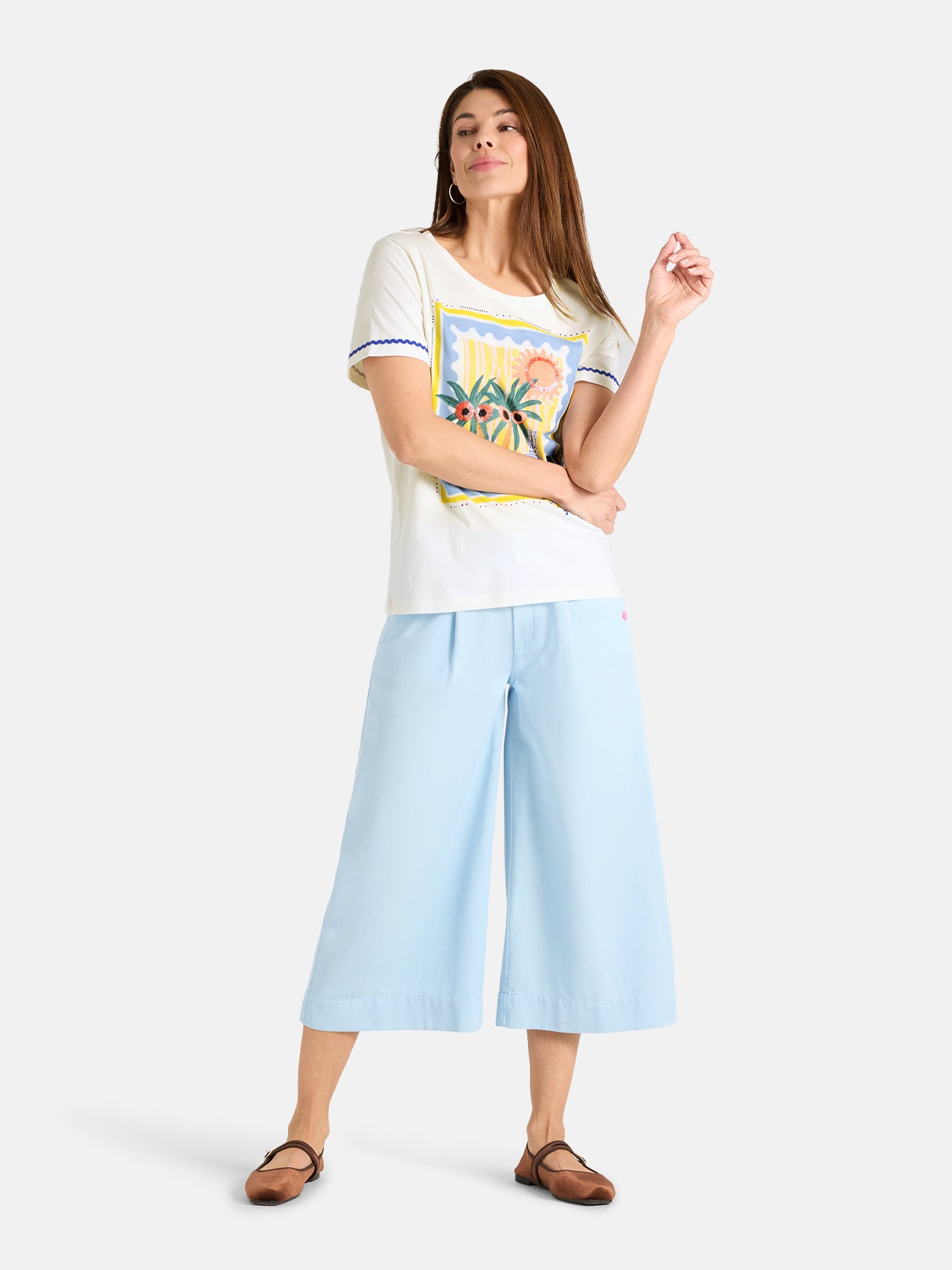 Lieblingsstück PaulaL Shirt offwhite Baumwolle Print