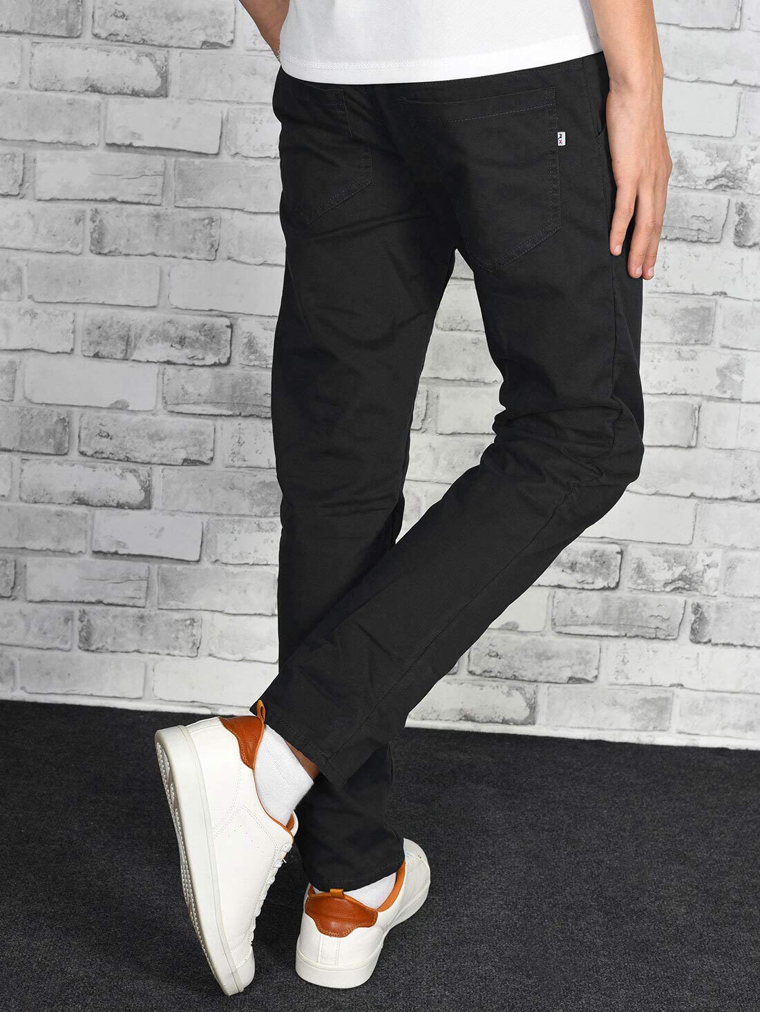 BEZLIT Jungen Thermo Chino Hose 22879 Schwarz gefüttert