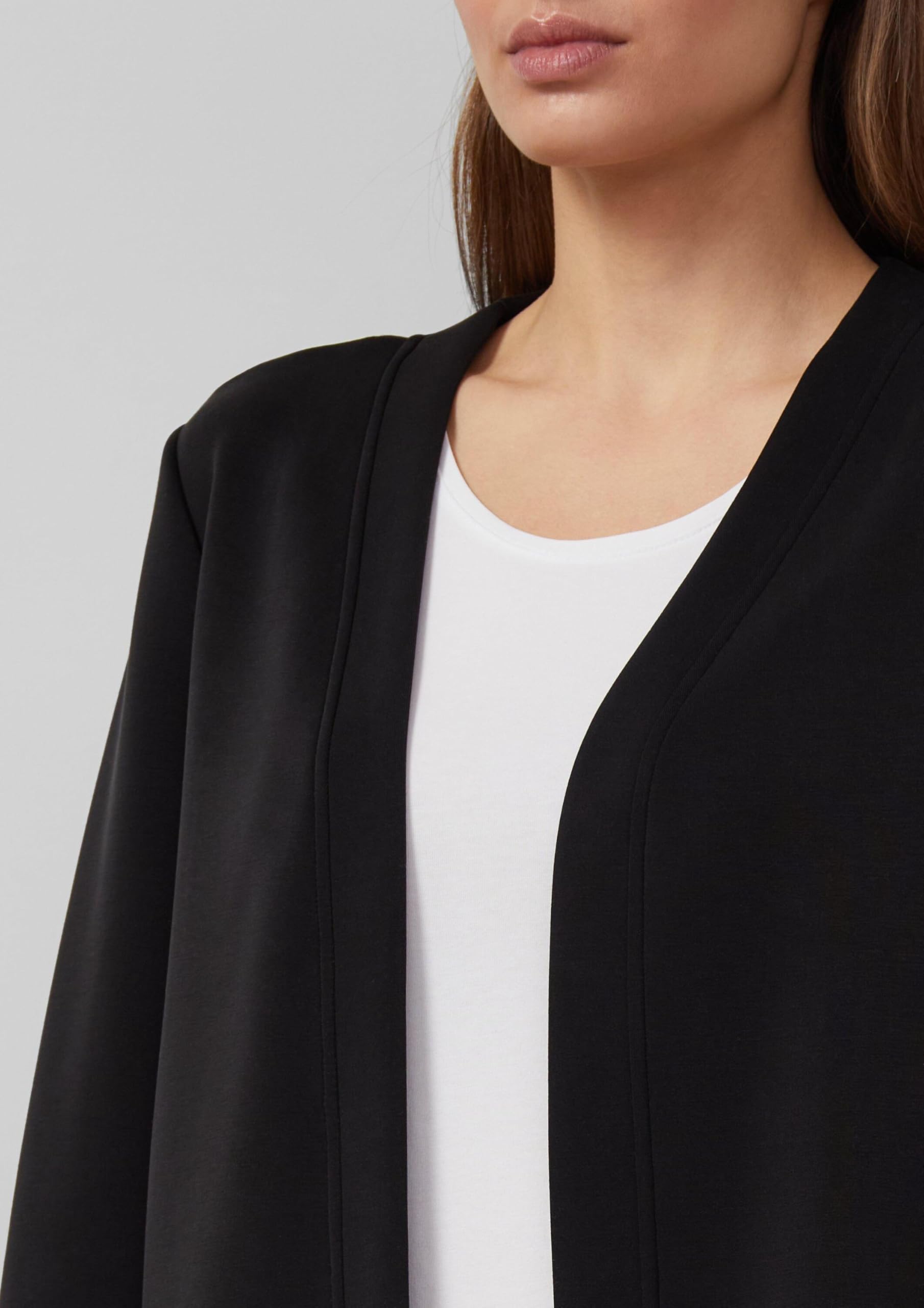 s.Oliver Red Label Scuba-Jacke Schwarz 3/4 Arm