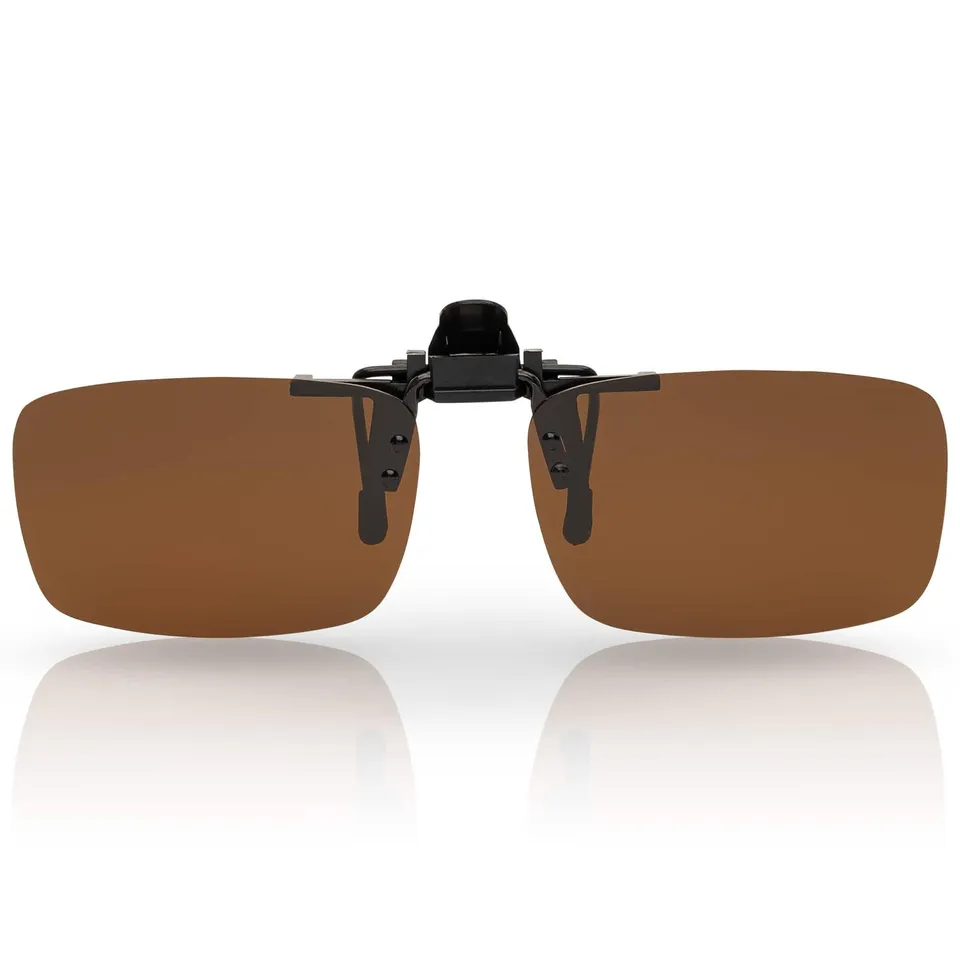 BEZLIT Sonnenbrillenaufsatz Clip-On Braun polarisiert