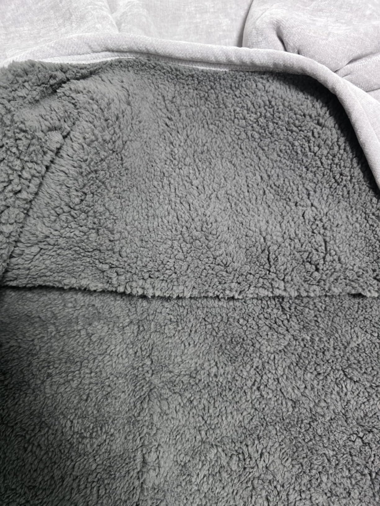 s.Oliver Lounge Hoodie Polyesterflausch grau Einheitsgröße
