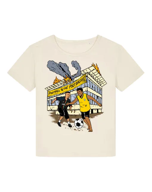 dna merch Football To The Footballers T-Shirt Damen Bio-Baumwolle