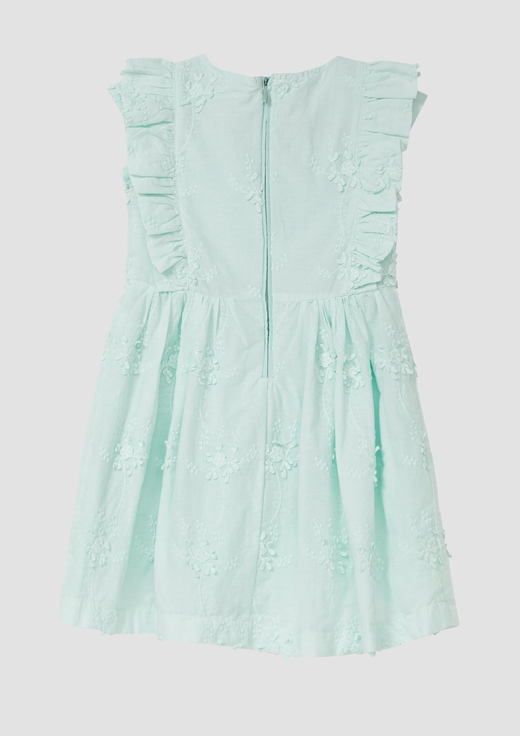 s.Oliver Junior Flügelärmel Kleid floral grün