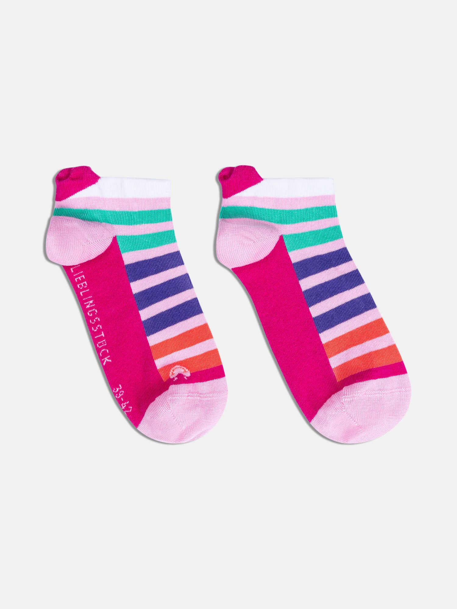 Lieblingsstück RainbowEP Sneakersocken Streifen rose 3 Paar