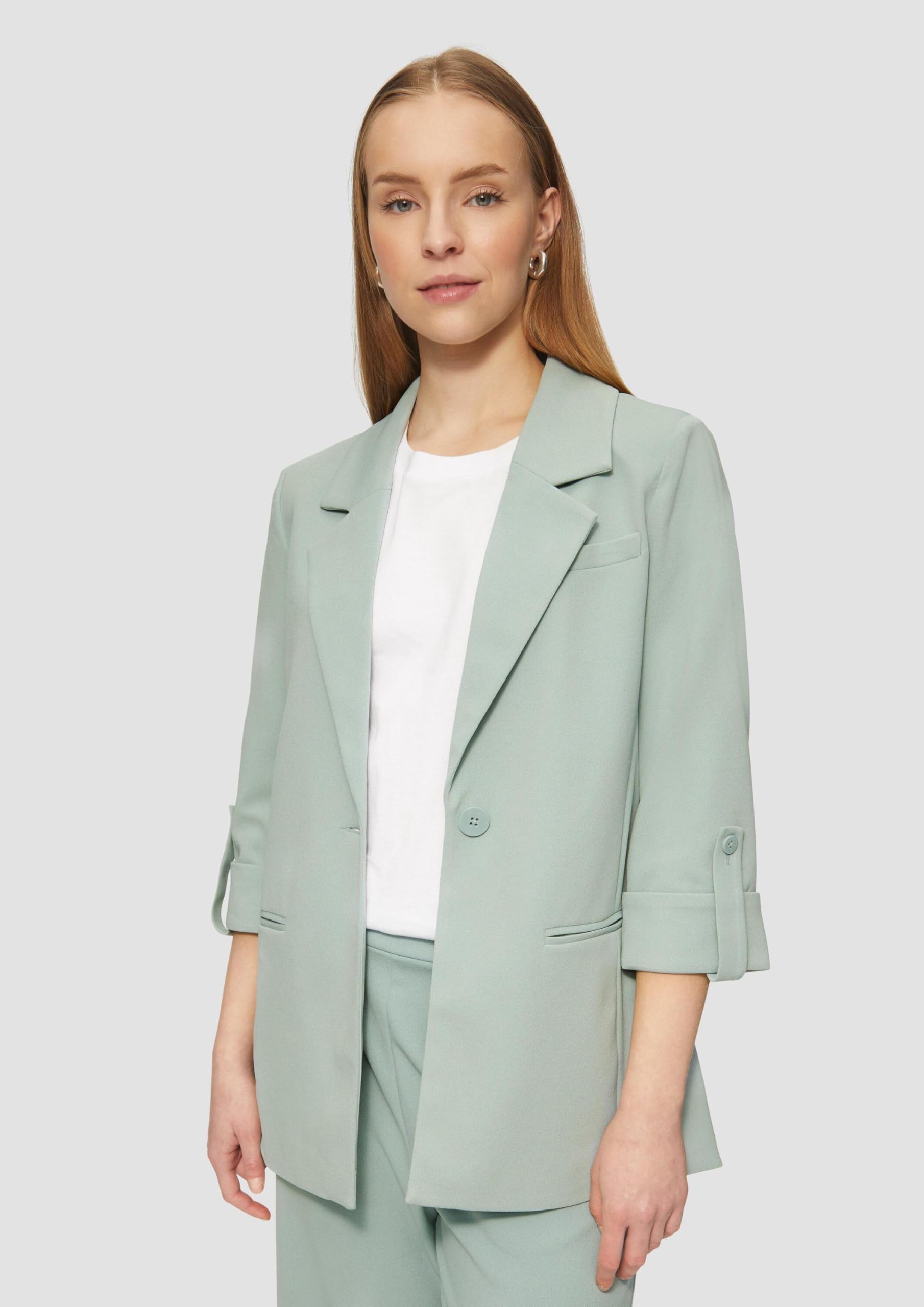 s.Oliver QS Interlock-Blazer Krempelarm Gr 38