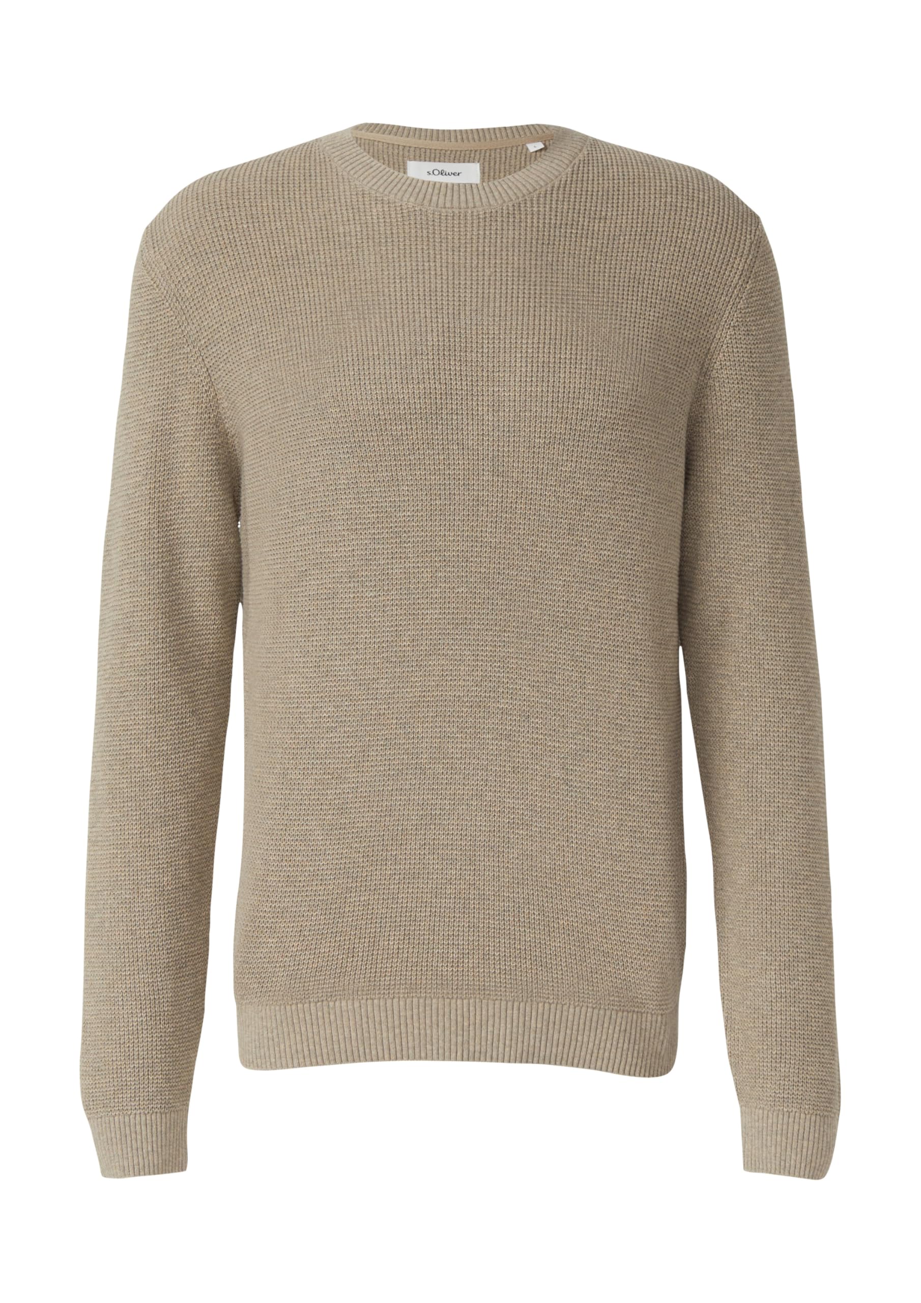 s.Oliver RED LABEL Strickpullover Crew-Neck Strukturmuster
