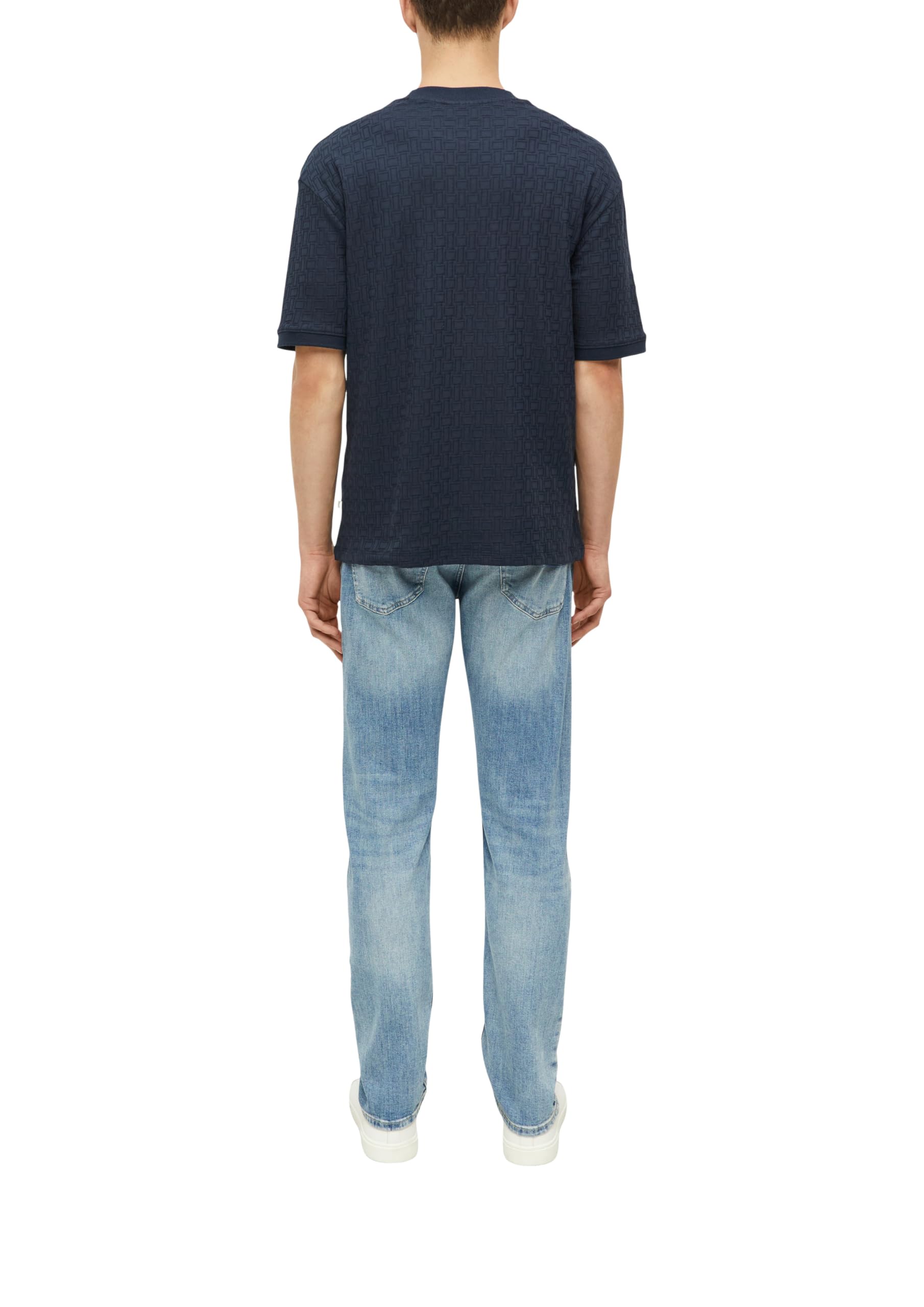 s.Oliver Junior Herren T-Shirt Jacquard Crew Neck Relaxed Fit