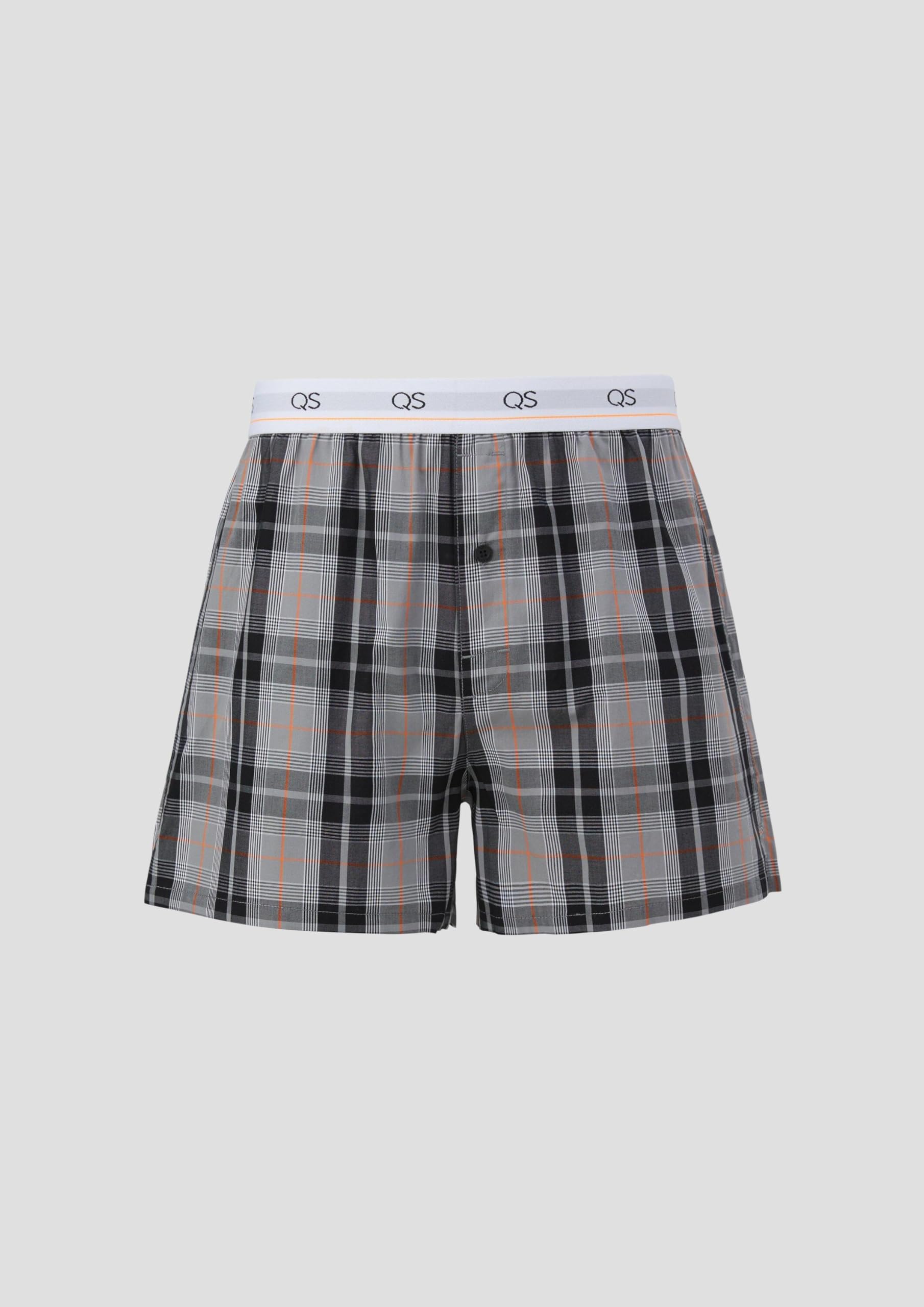 QS by s.Oliver Boxershorts kariert Baumwolle Größe L
