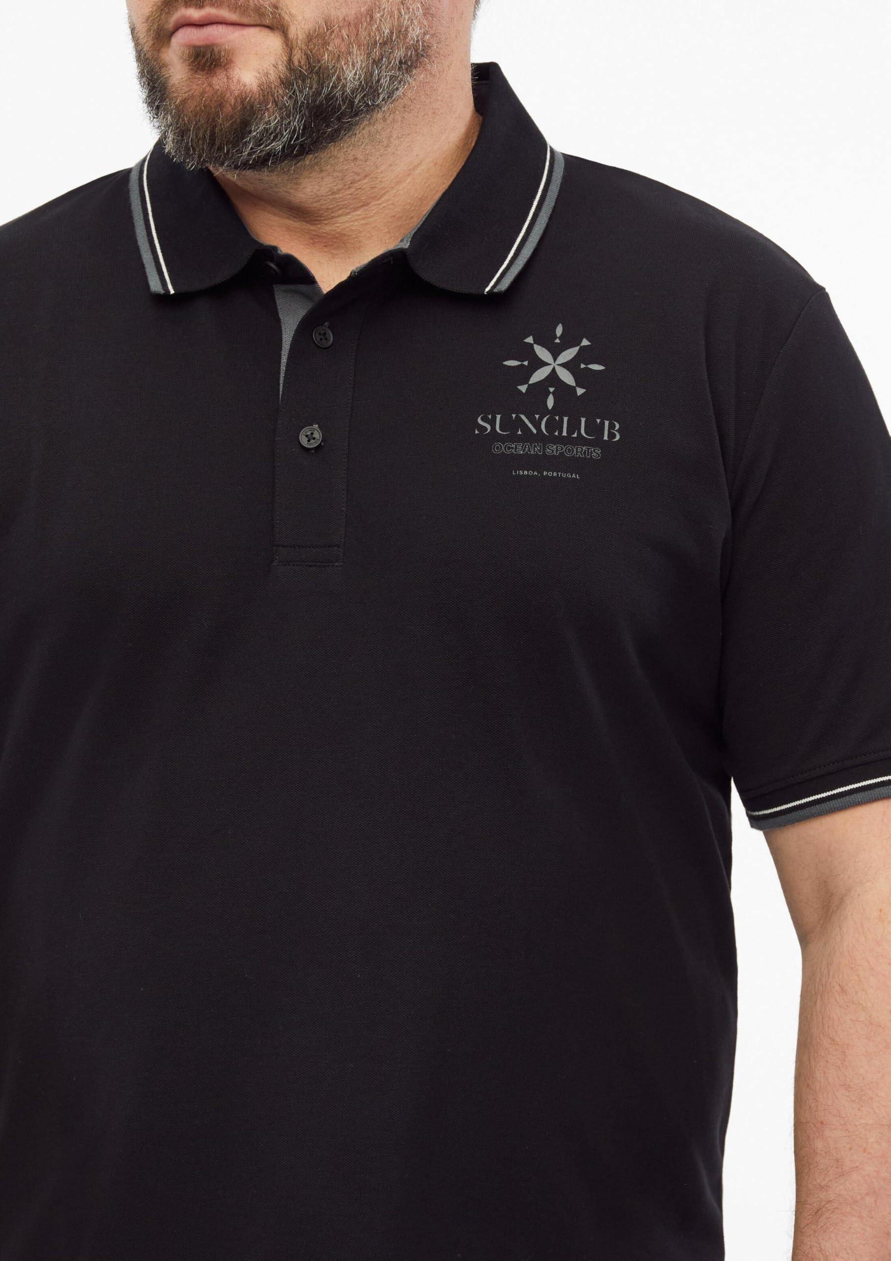 s.Oliver Junior Polo Baumwoll-Piqué schwarz Regular Fit