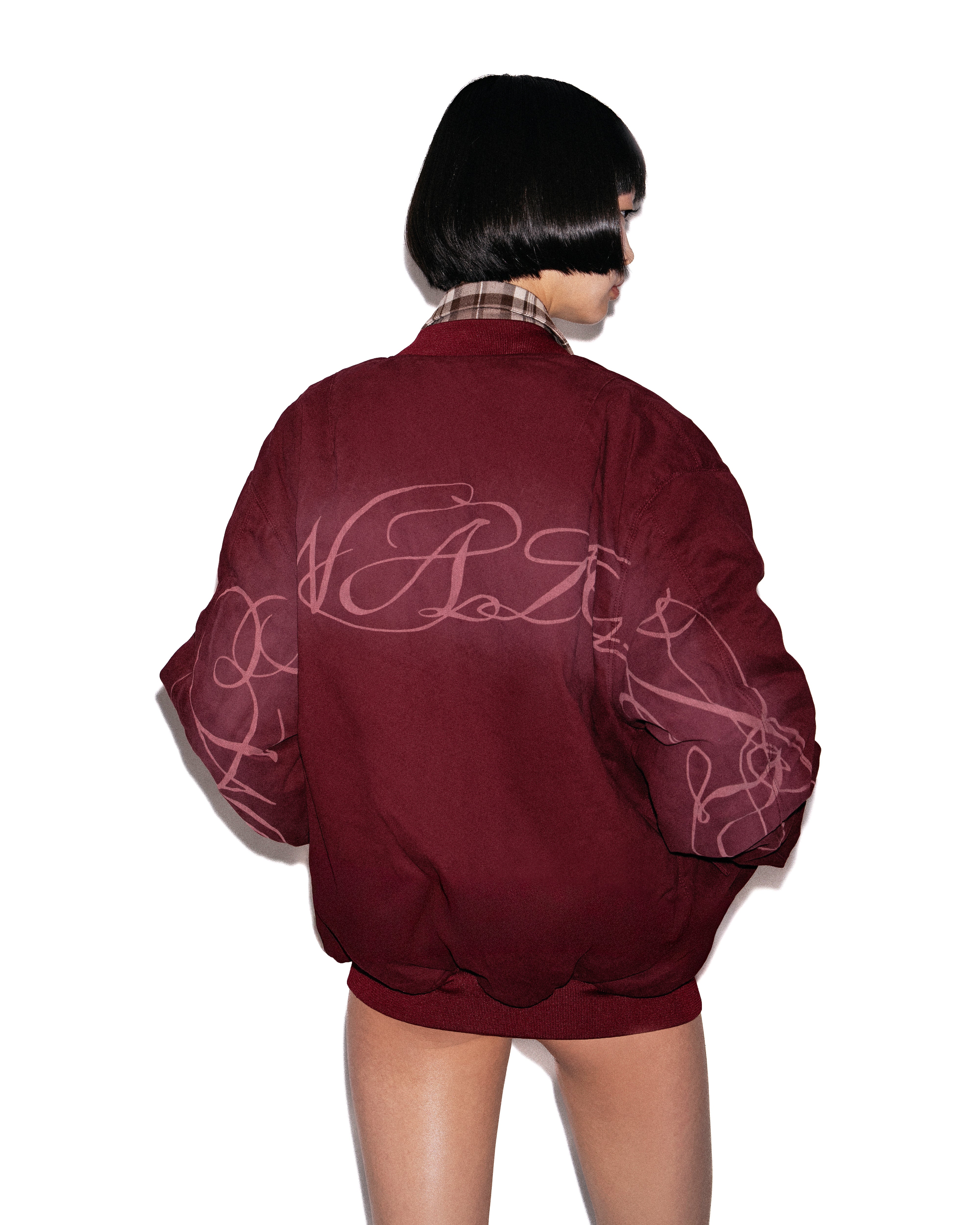 Mowalola LGS Reversible Bomber Jacke 2in1