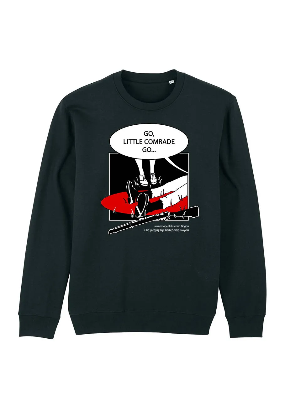 dna merch Katerina Gogou Sweatshirt mit Dichter-Porträt