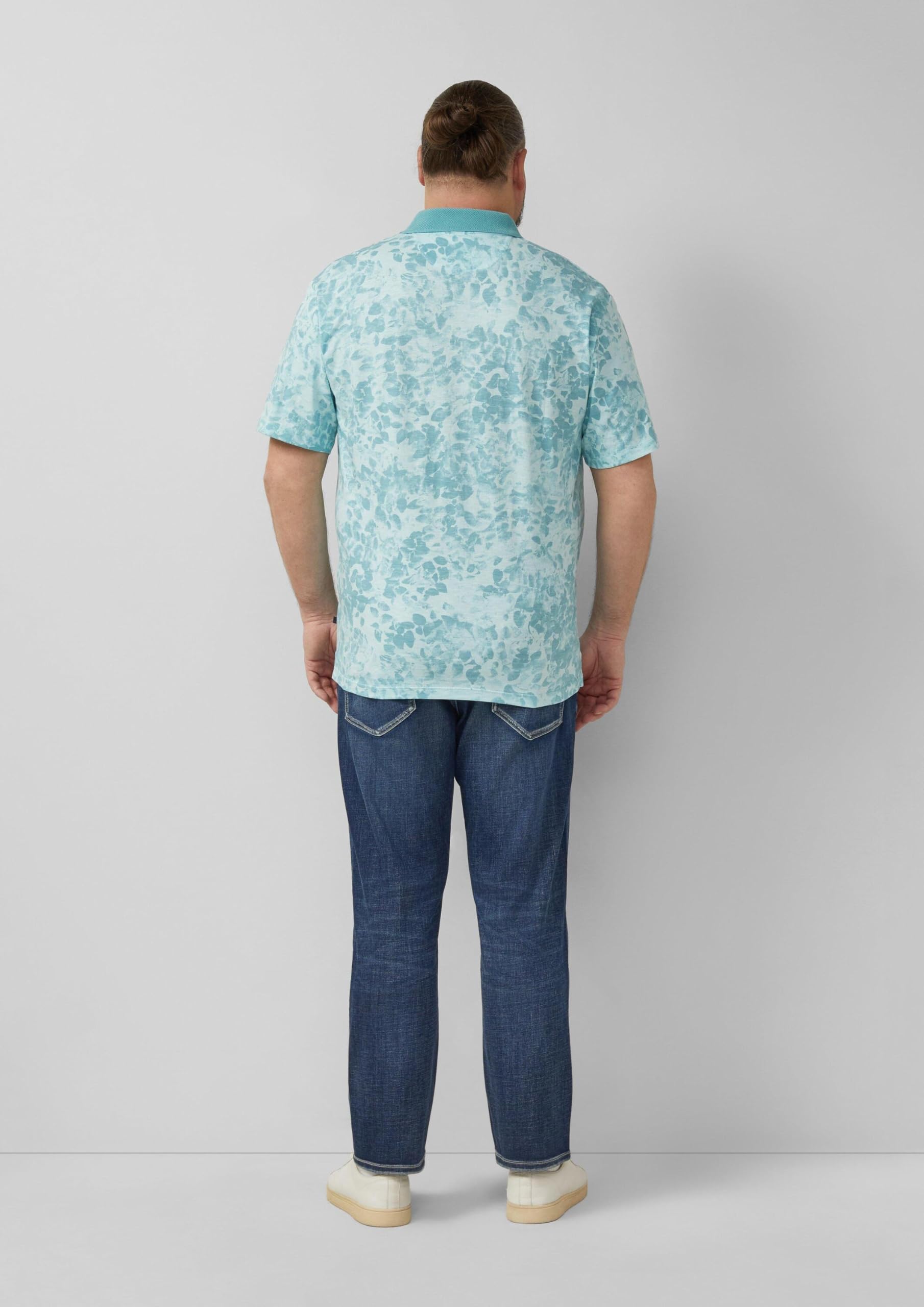 s.Oliver Junior Poloshirt All-Over-Print Flammgarn