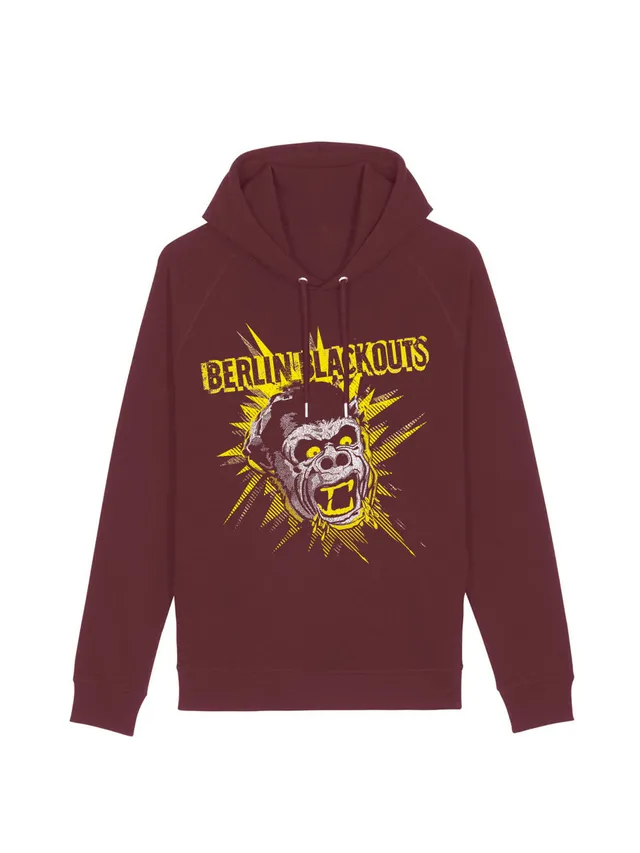 dna merch Berlin Blackouts Mad Gorilla Hoodie Biobaumwolle