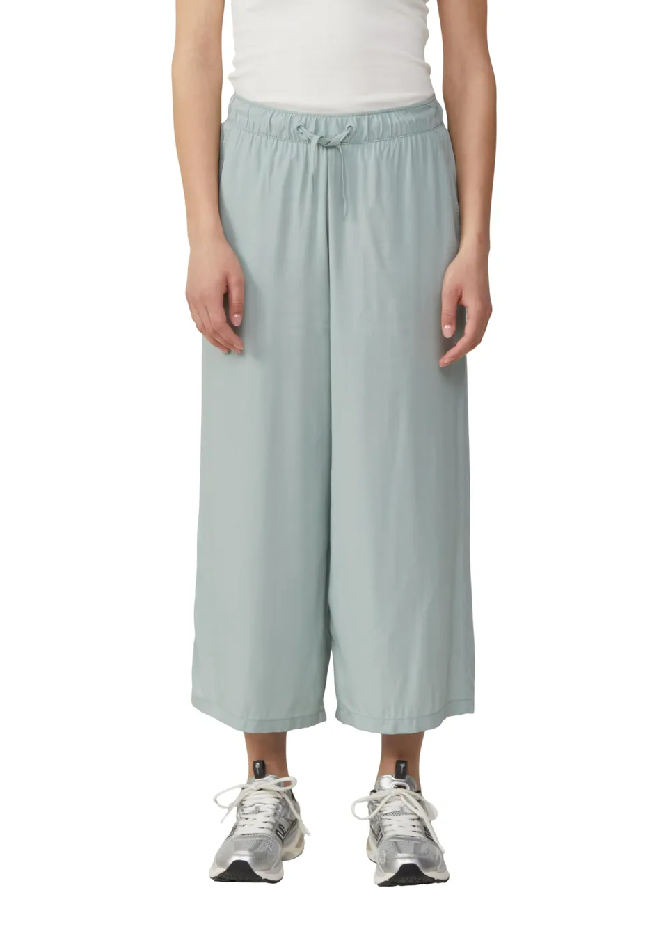 s.Oliver QS 2163072 Culotte Olivgrün Weit