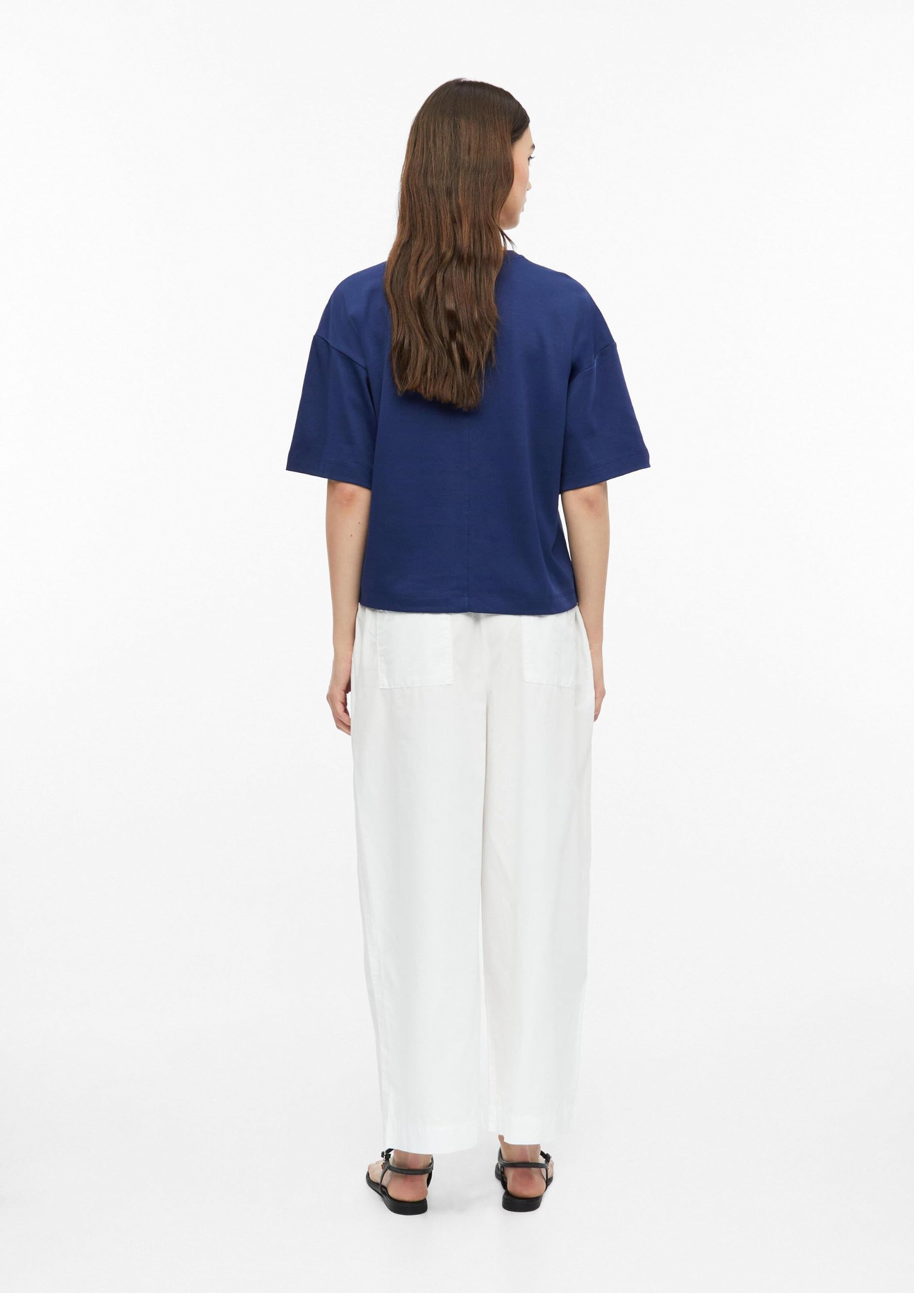 s.Oliver RED LABEL Oversize T-Shirt 42 dunkelblau Stickerei