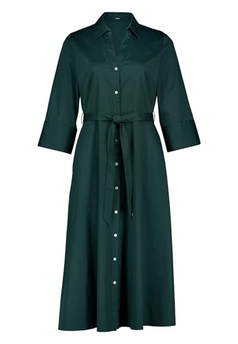 zero Hemdblusenkleid mit 3/4 Arm Hemdkleid Midi