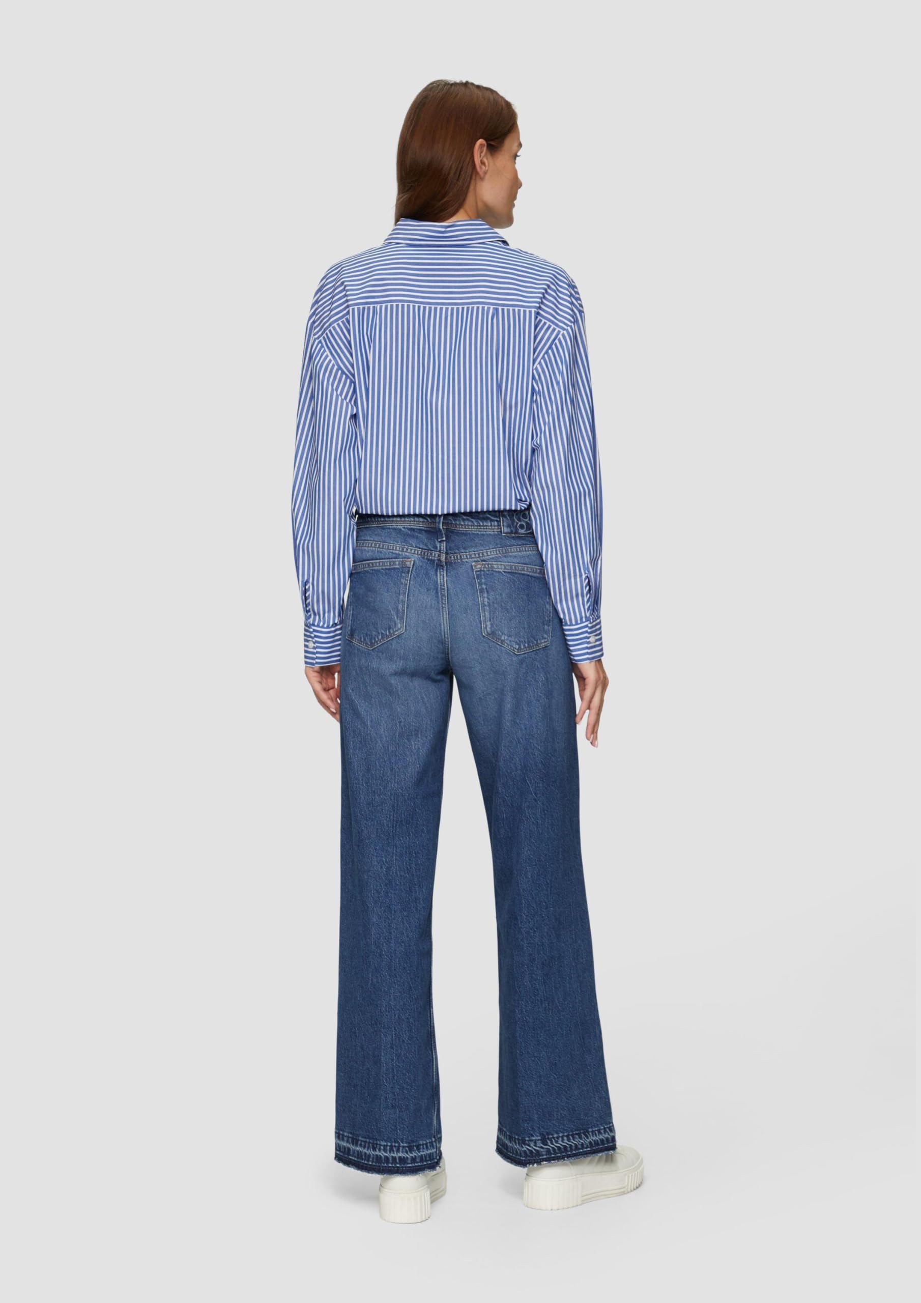 s.Oliver Suri Wide Leg Jeans 40W 32L Low Rise Denim