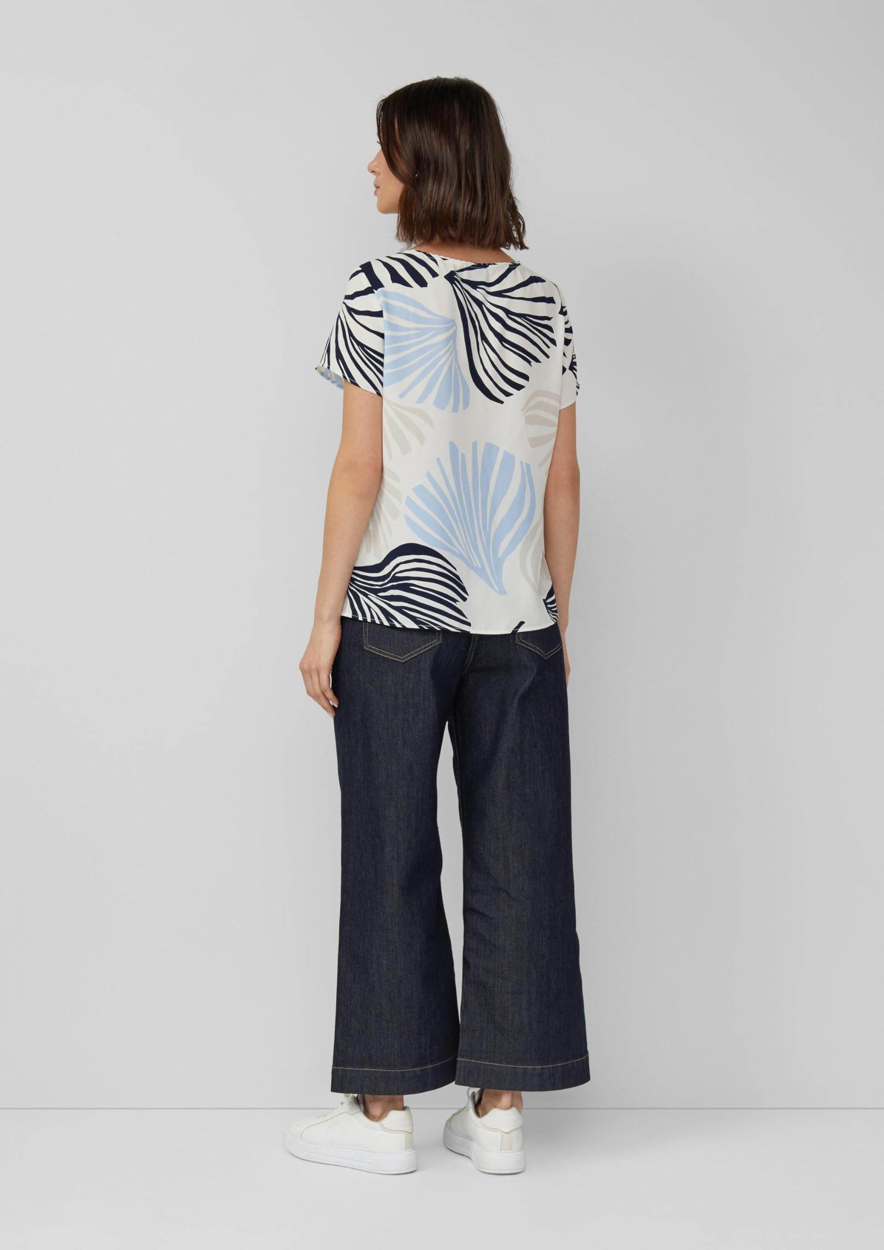 s.Oliver BLACK LABEL 2175066 Crêpe-Bluse Allover Print
