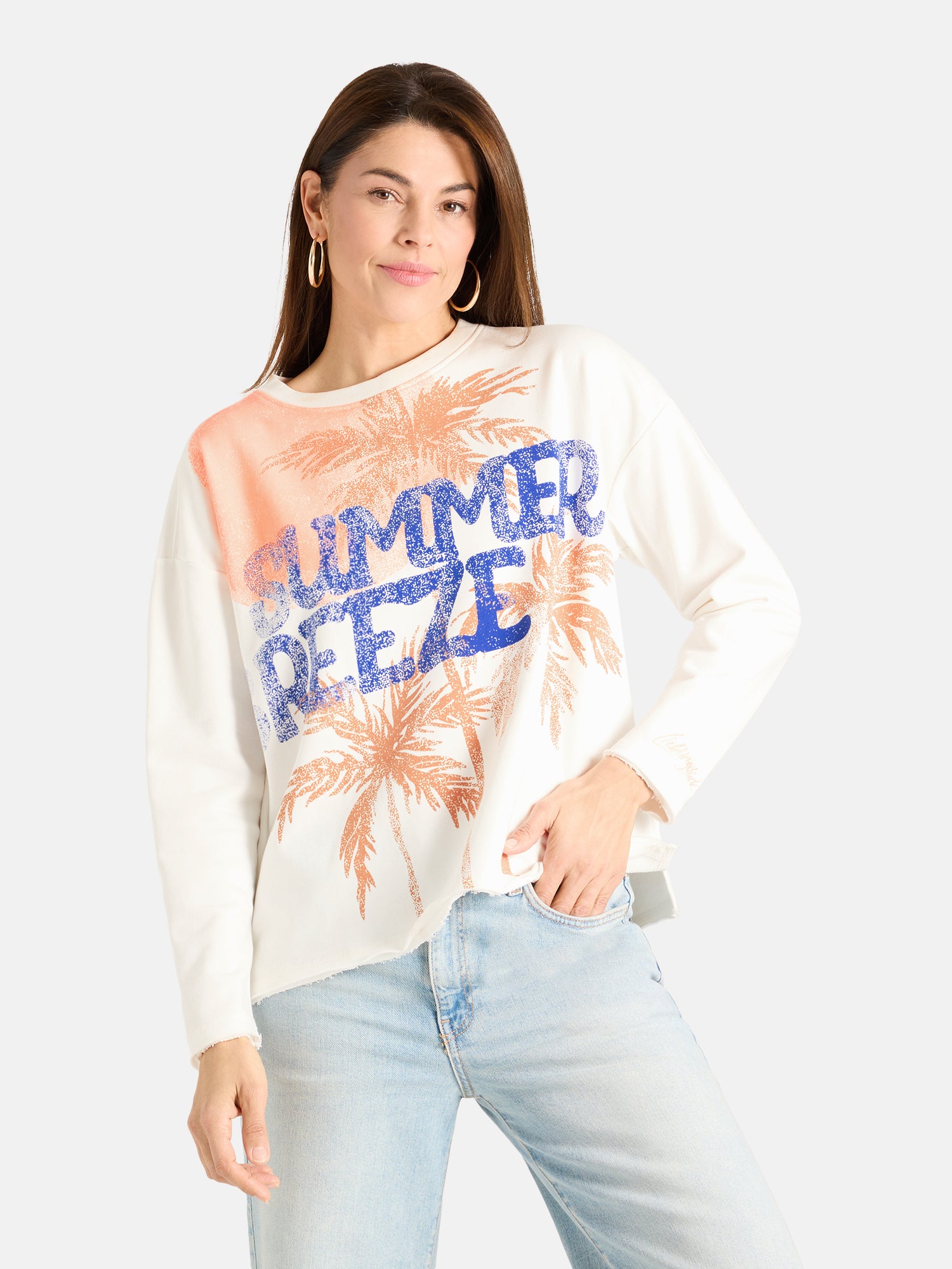 Lieblingsstück BreezeL Sweatshirt Baumwollmix offwhite