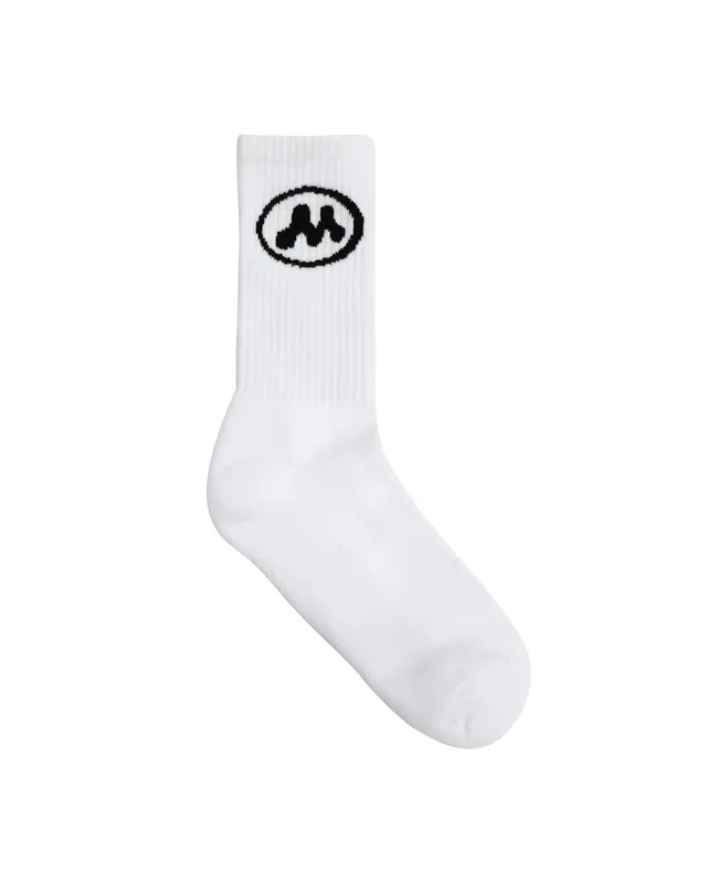 Mowalola M Socks Socken weiß Baumwolle S-M