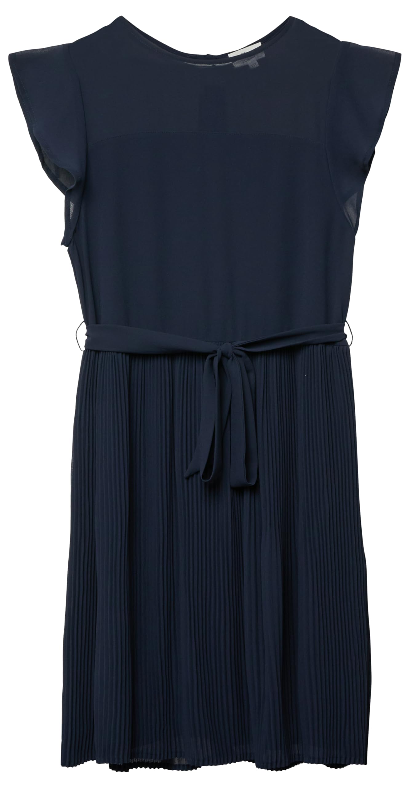 s.Oliver RED LABEL Chiffonkleid Volantärmel Kleid pfirsich 134 kurz