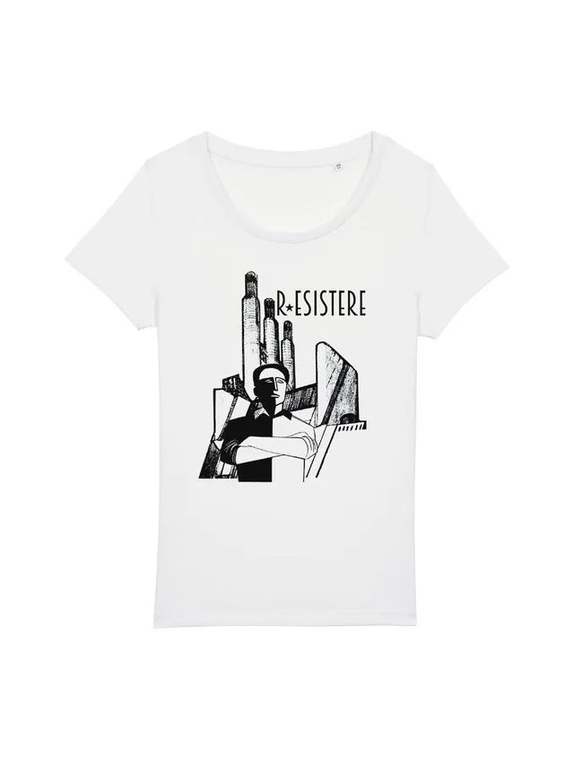 dna merch R Esistere 1944 T-Shirt Damen Baumwolle