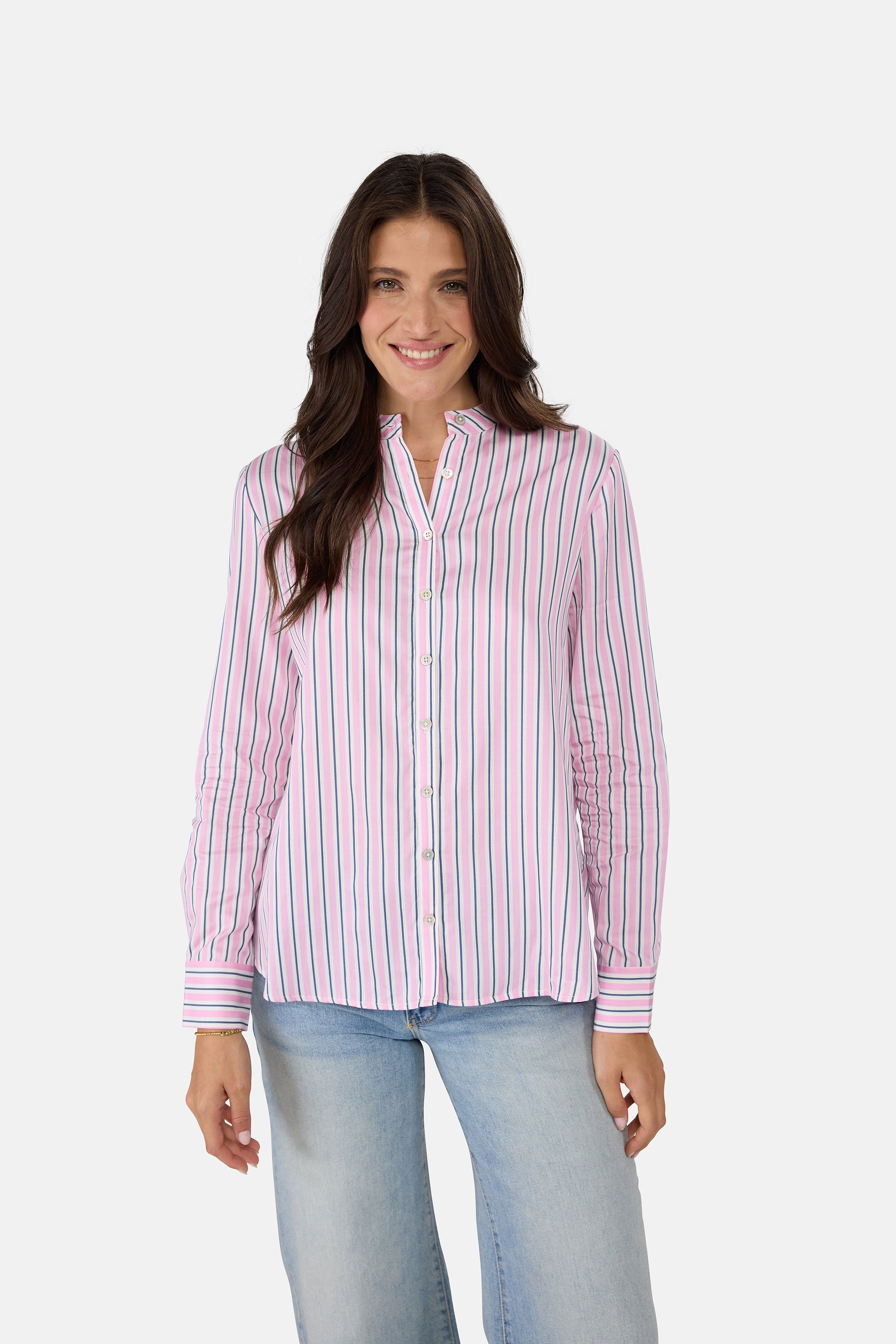 Lieblingsstück RatiL Bluse offwhite Streifen mit Lyocell