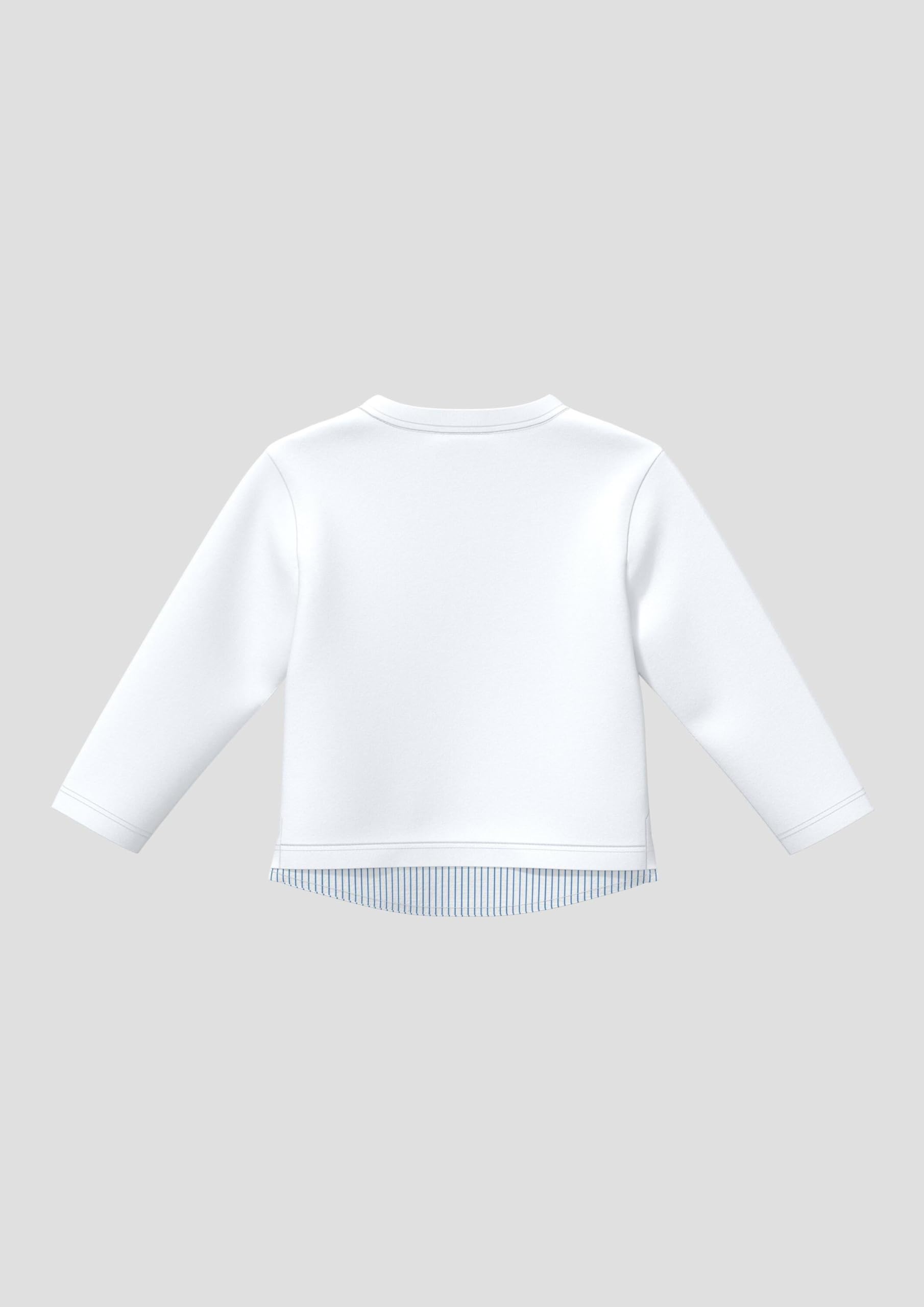 s.Oliver Junior 2175989 Langarmshirt Weiß Gr. 68 Baby
