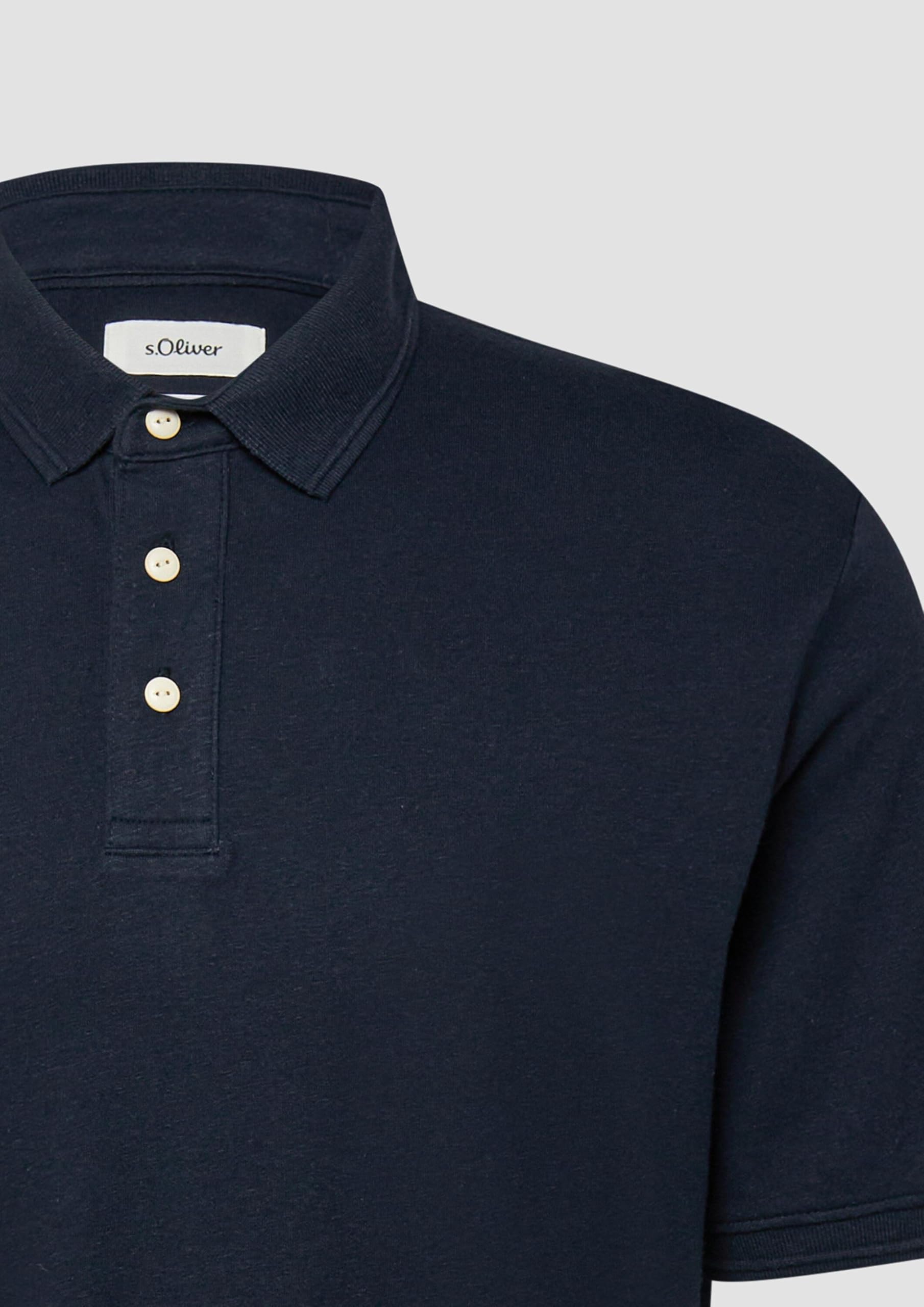s.Oliver Junior Poloshirt Baumwoll-Leinenmix Sommer
