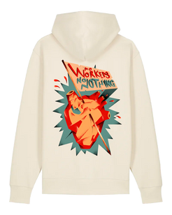 dna merch No Workers No Nothing Hoodie Front Backprint