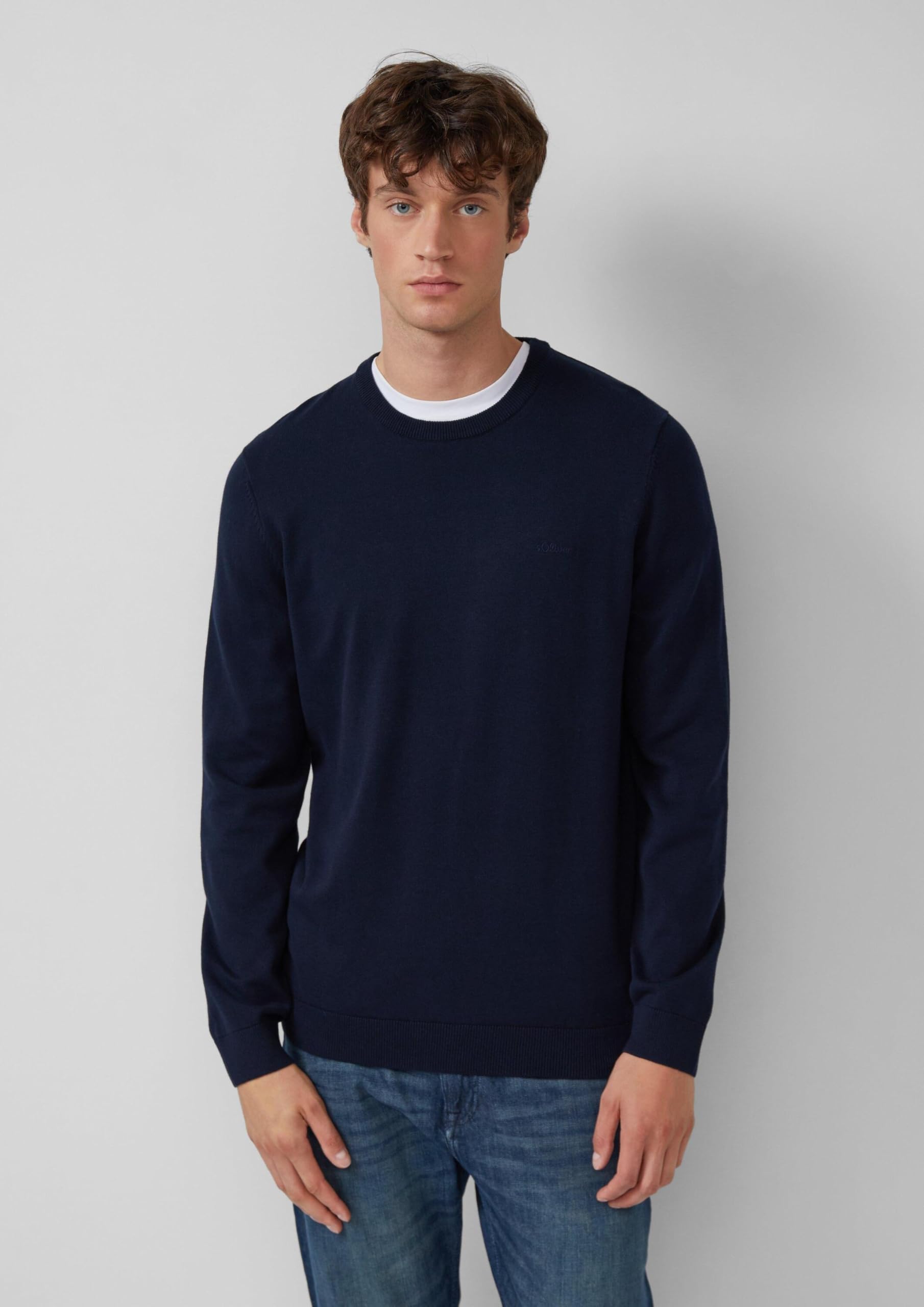 s.Oliver RED LABEL 2er-Pack Strickpullover L navy Baumwolle