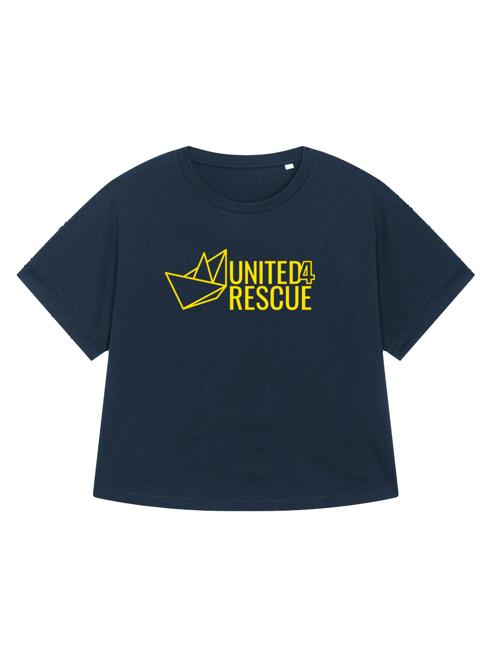 United4Rescue Roundback Oversized Damen T-Shirt Schwarz