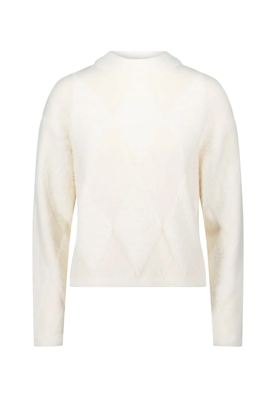 zero Pullover Karomuster Pullover CreamCream Gr.40