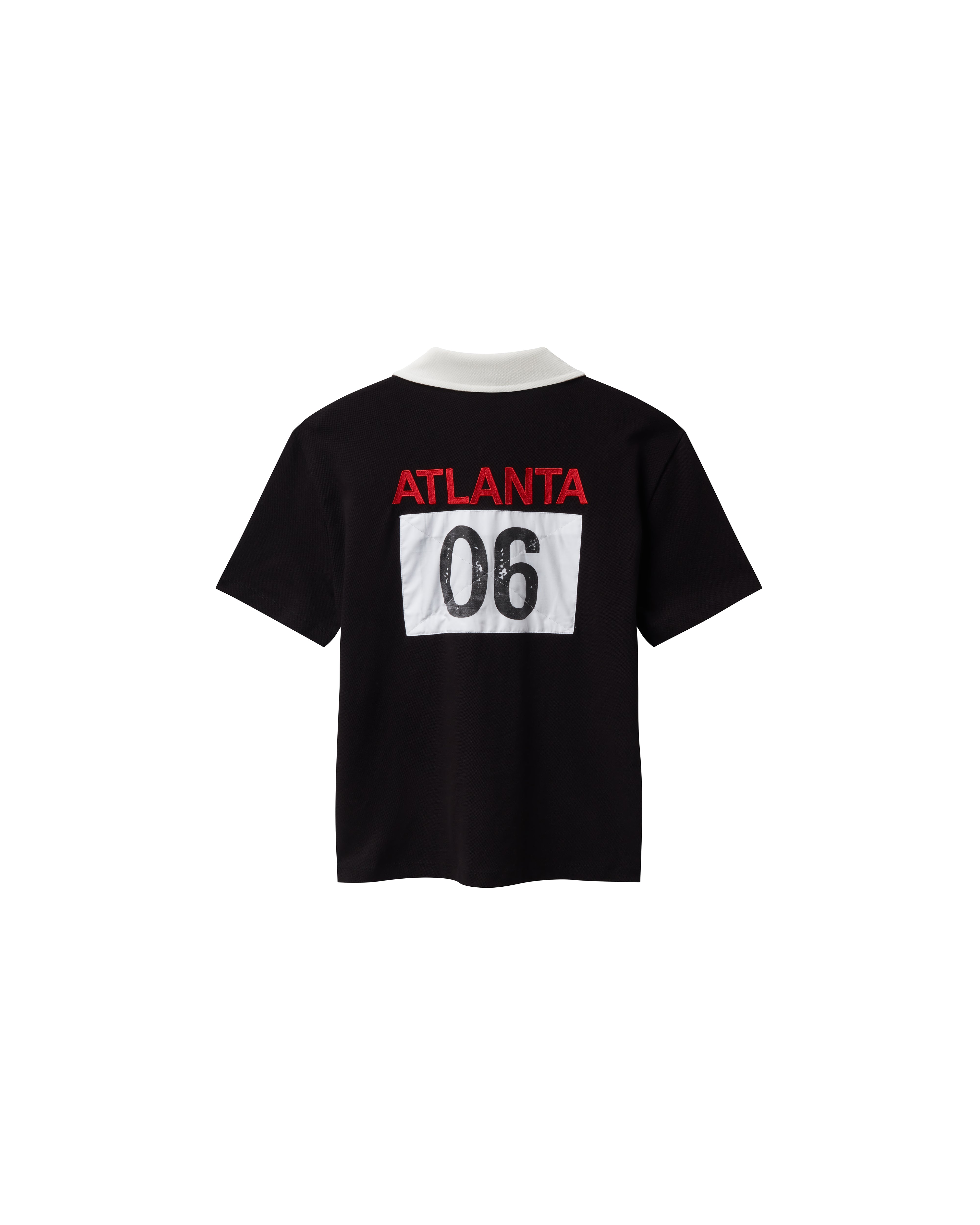 Mowalola ATL Relaxed Polo Shirt Baumwolle gestickt