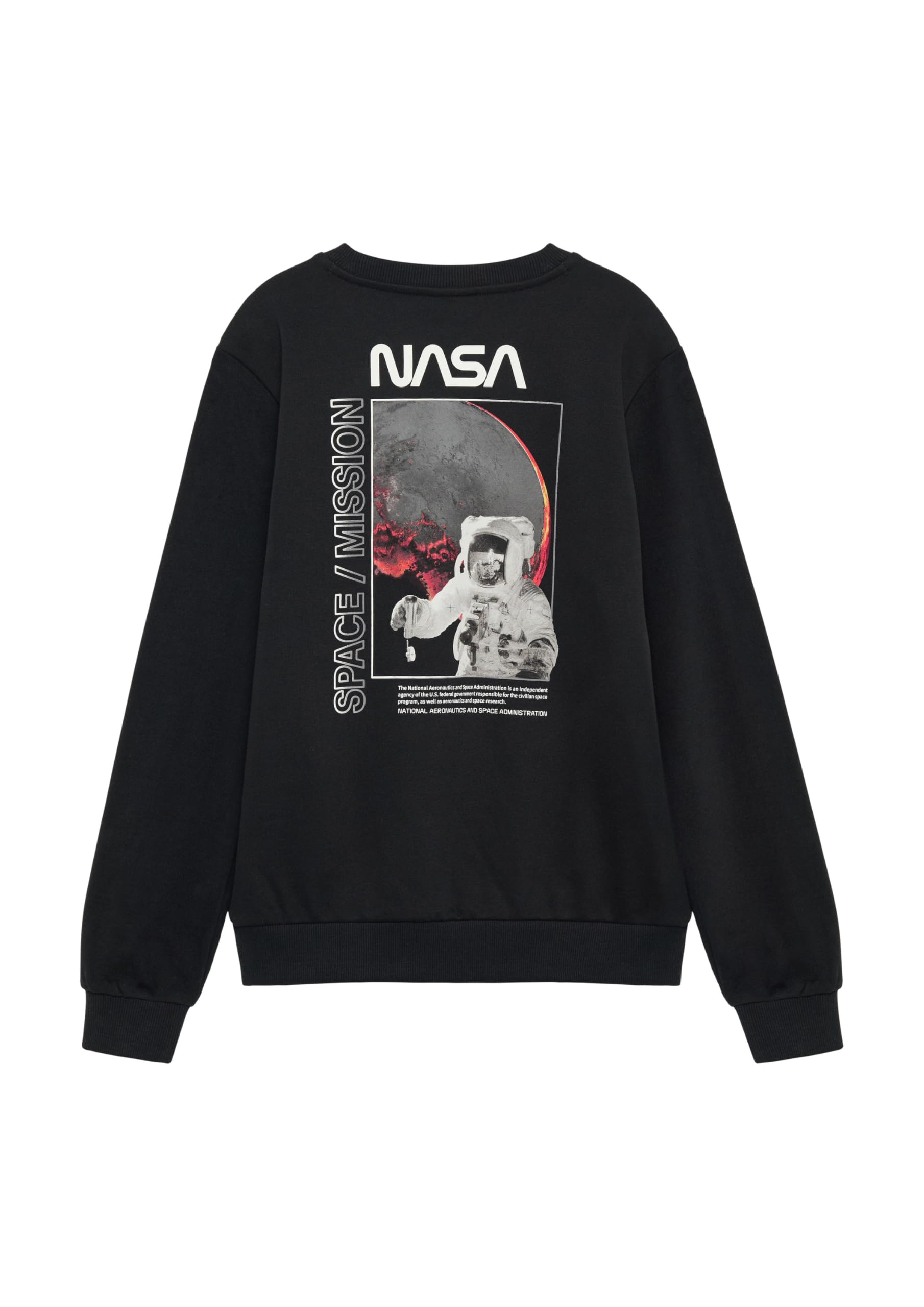 s.Oliver Red Label Sweatshirt NASA-Print Rippbündchen Kinder