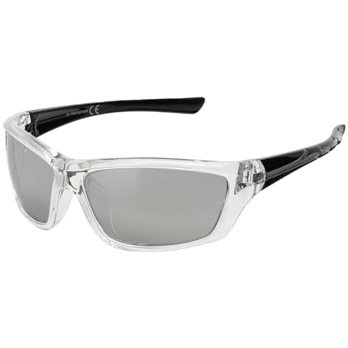 BEZLIT Sport Sonnenbrille Schwarz-silber verspiegelt