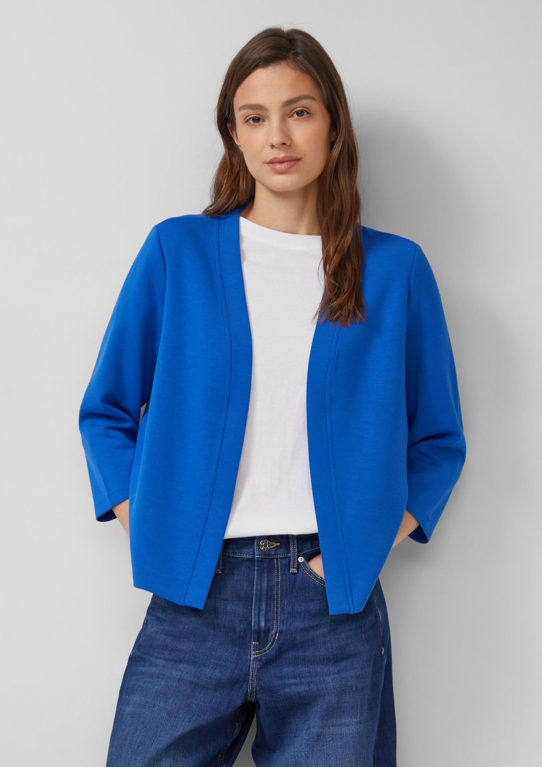 s.Oliver Red Label Sweatjacke 2176278 3/4 Arm royalblau