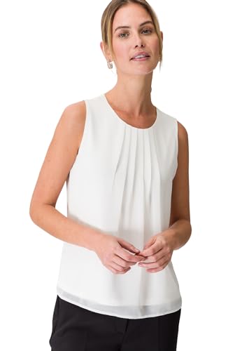 zero Blusentop mit Falten Damen 36 Offwhite