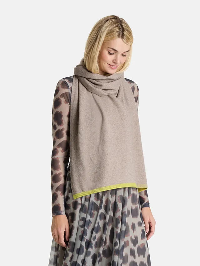 Lieblingsstück Sweet Heart Wollschal beige mit Kaschmir